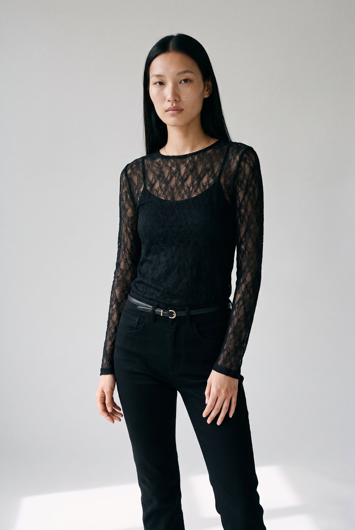 Awtessy Ls O-Neck Lace Top Vero Moda
