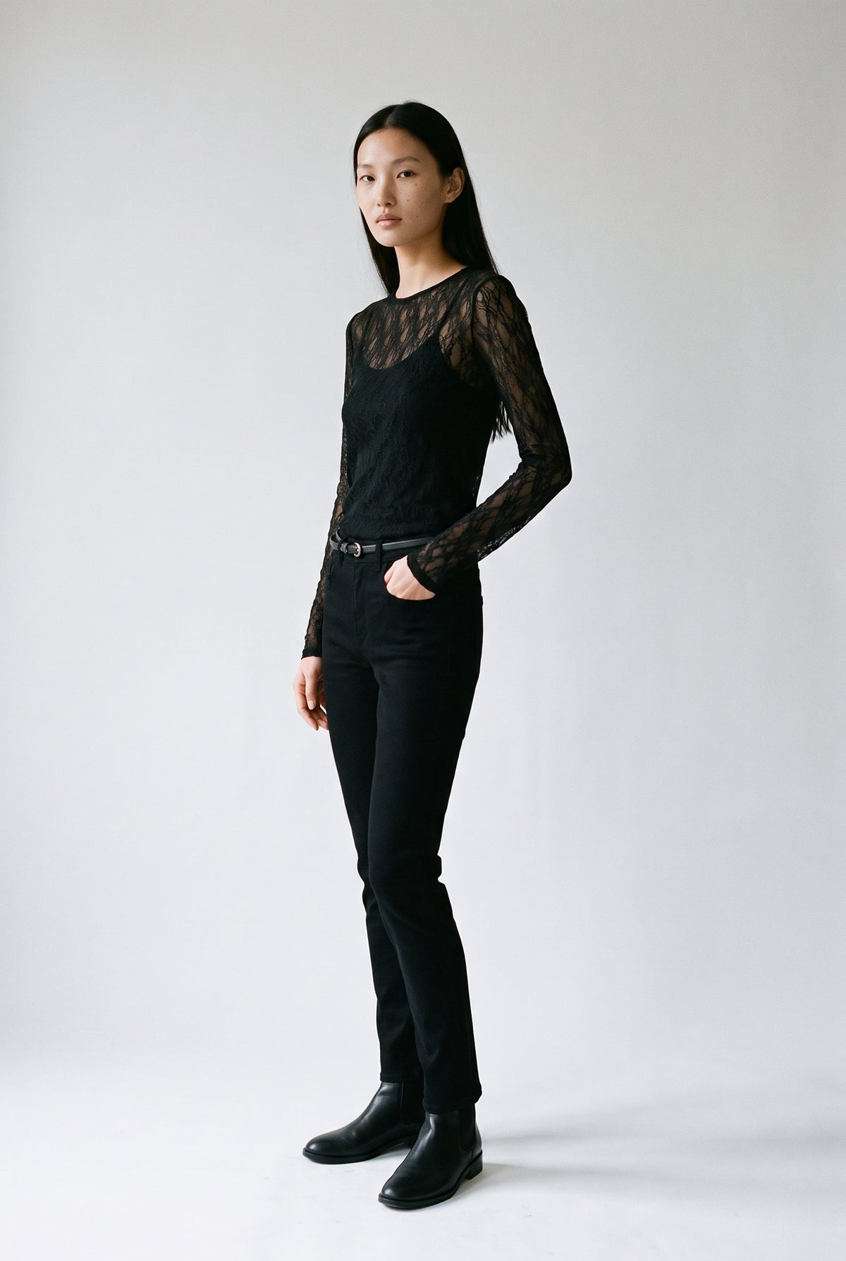 Awtessy Ls O-Neck Lace Top Vero Moda