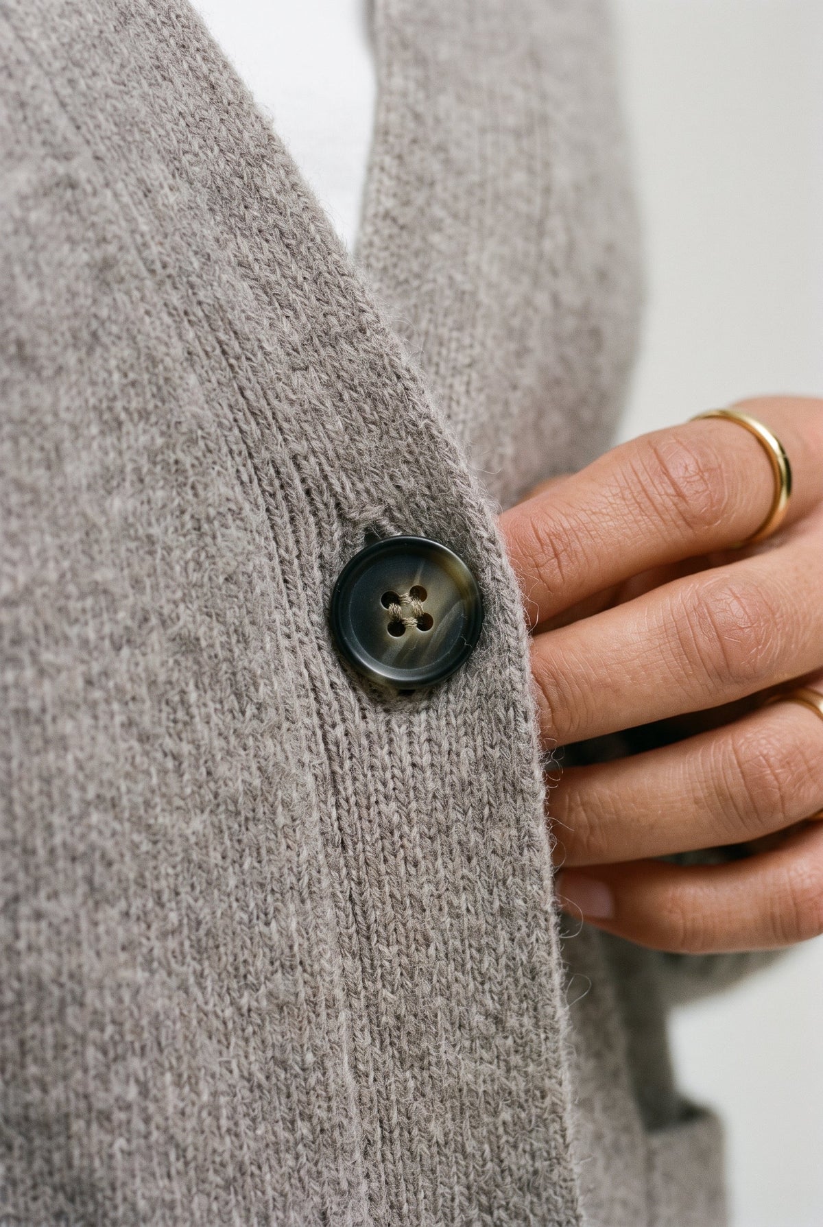 Vmboom Ls V-Neck Button Cardigan Vero Moda