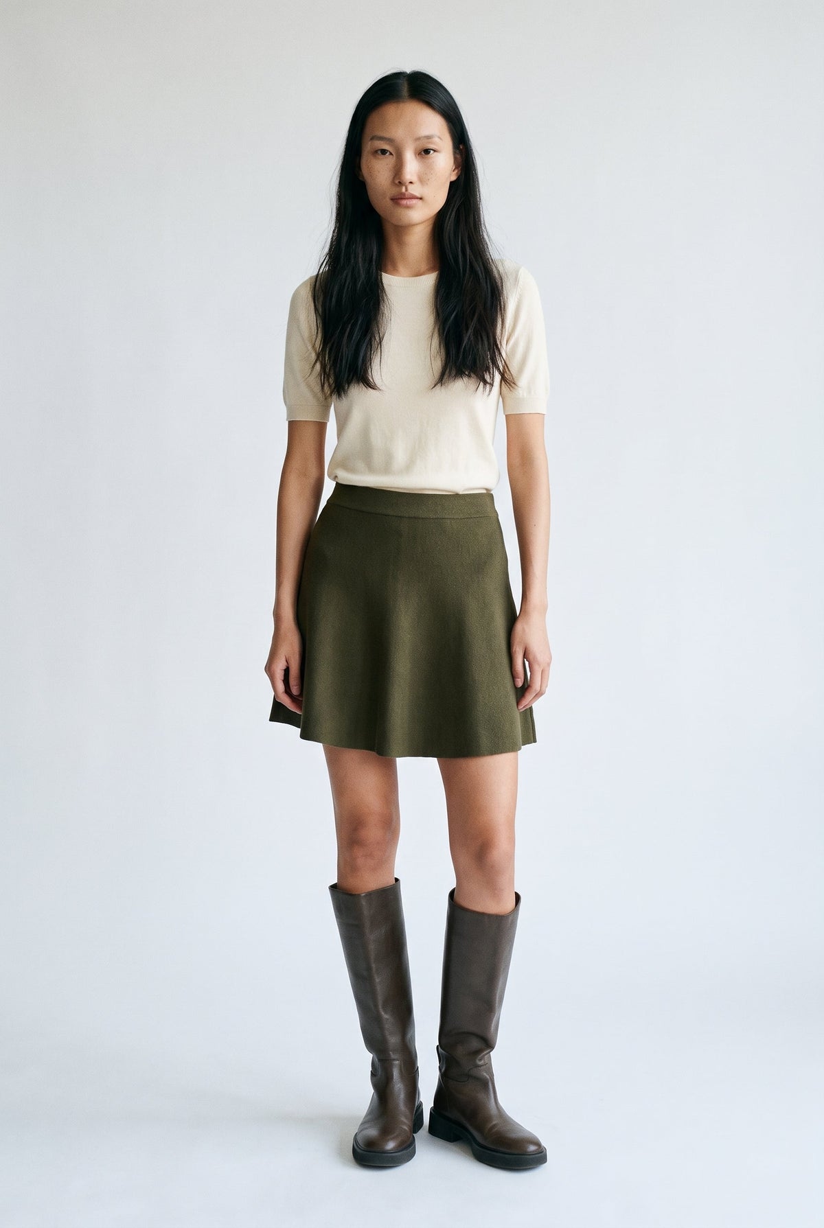 Vmelly Nw Skater Skirt Vero Moda