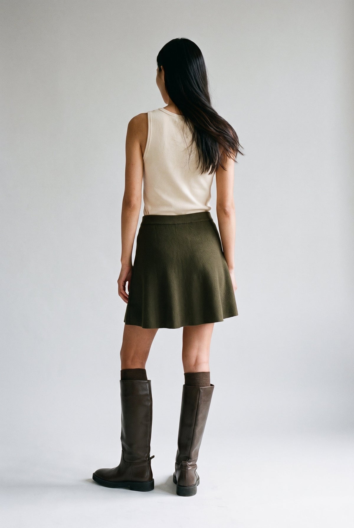Vmelly Nw Skater Skirt Vero Moda
