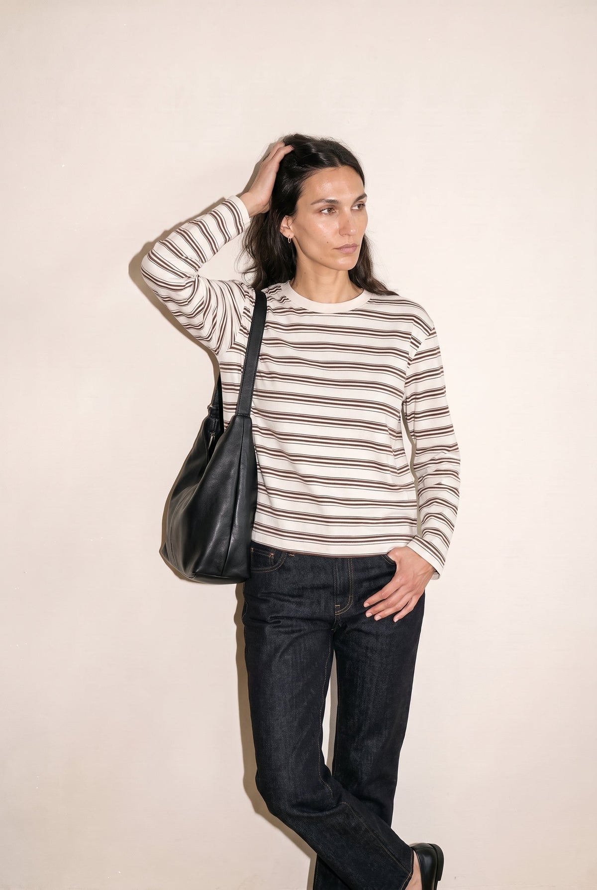 Jxsophia Boxy Ls Stripe Tee JJXX