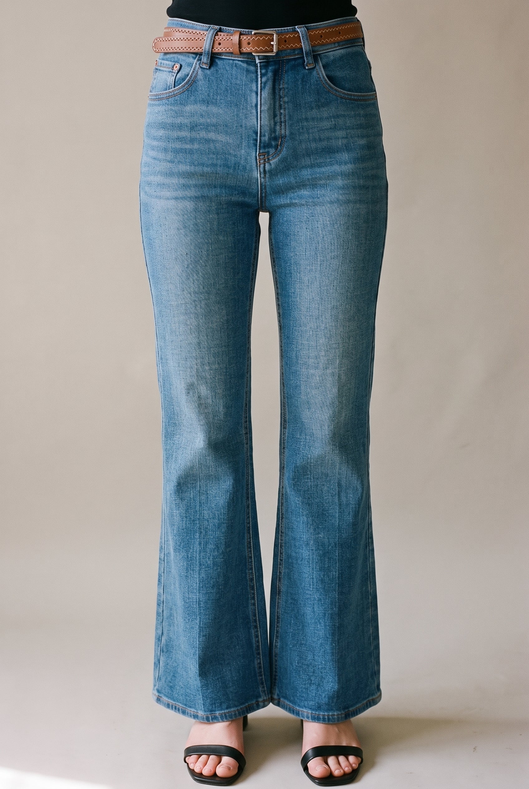 Wide Flare Denim Denim Blue