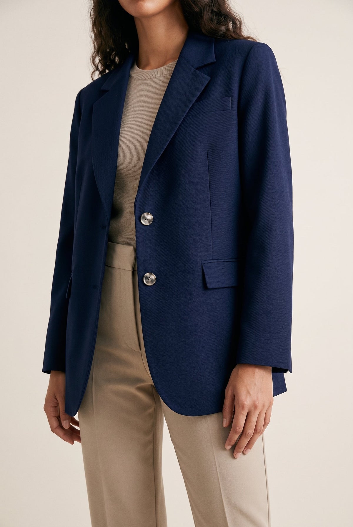 Classic Tailored Blazer Navy 12 Rue Collette