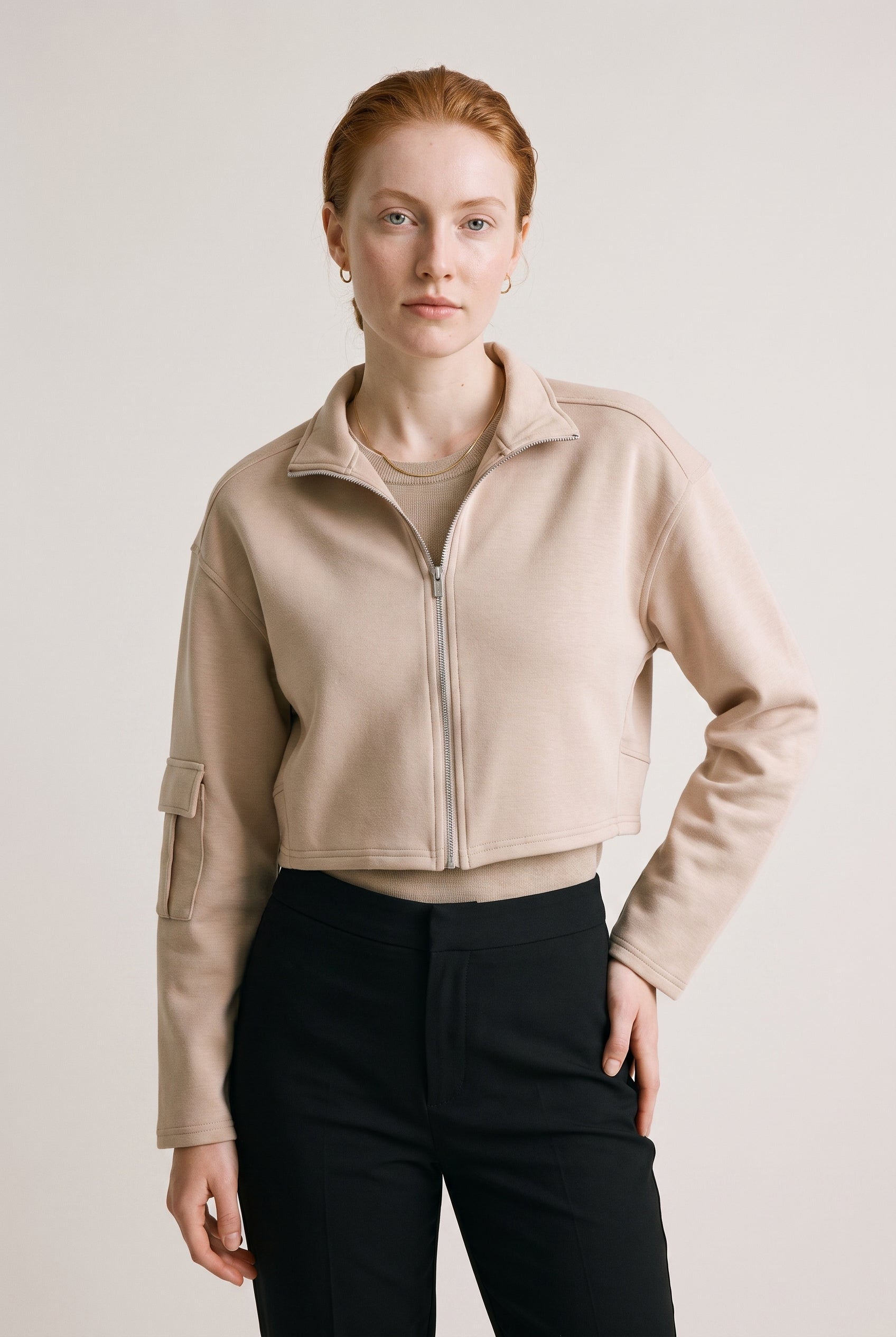 Bomber Jacket Beige