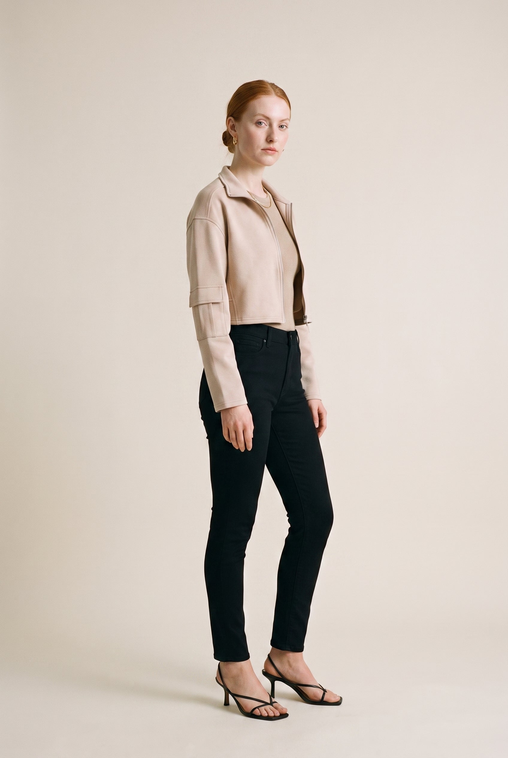 Bomber Jacket Beige