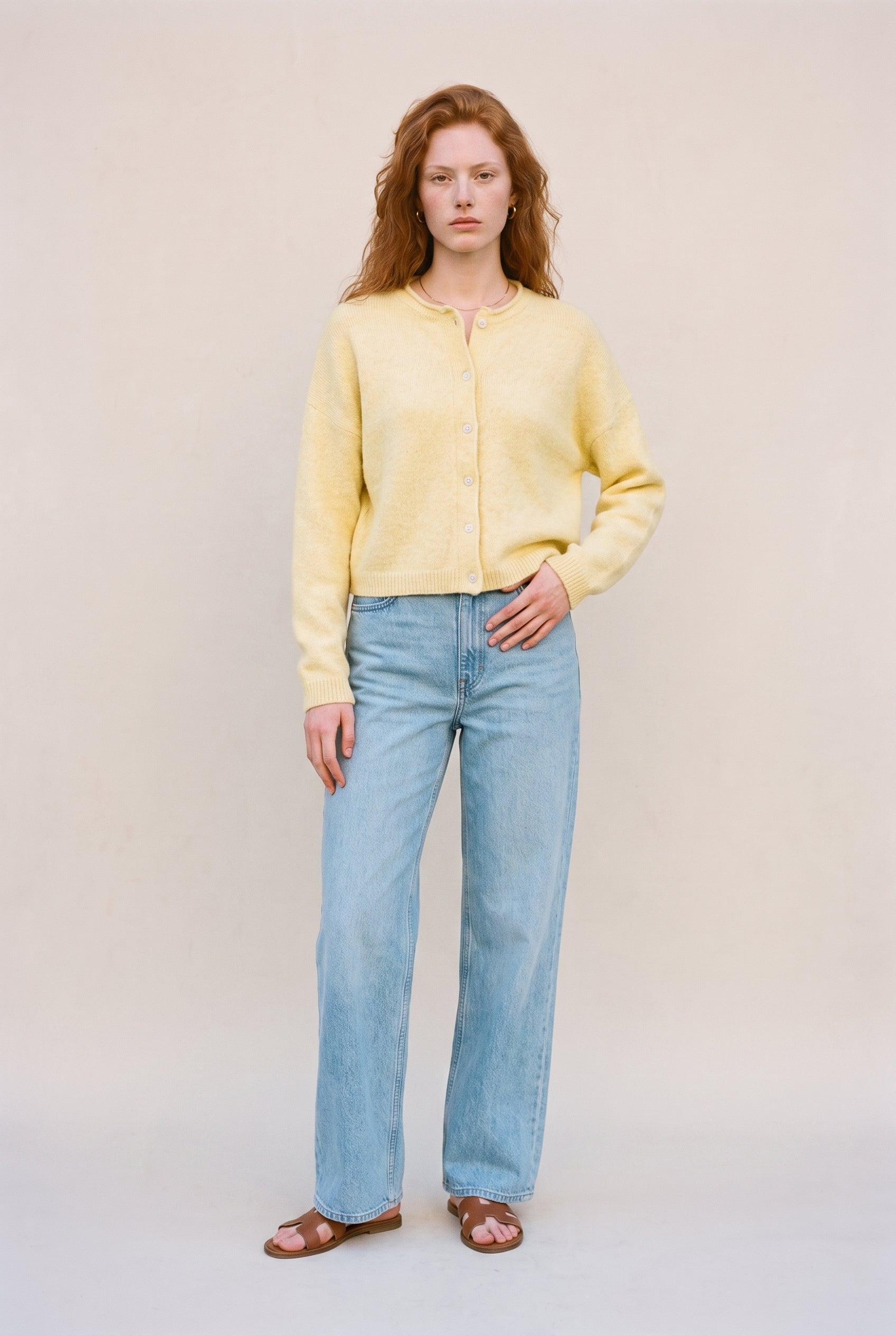 Selah Cardigan Top Butter Yellow