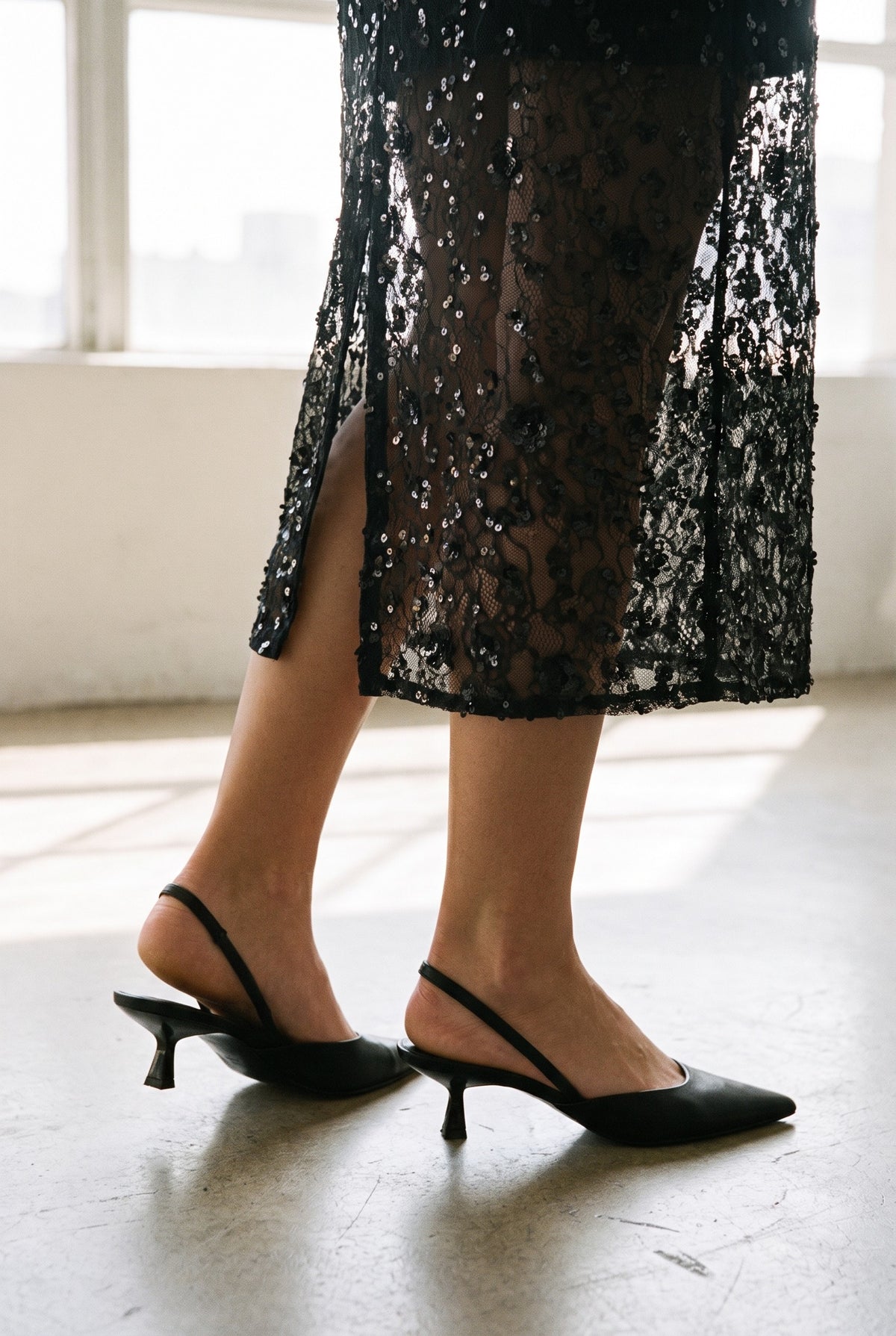 Onlcely Sequins Midi Skirt Wvn — 064933
