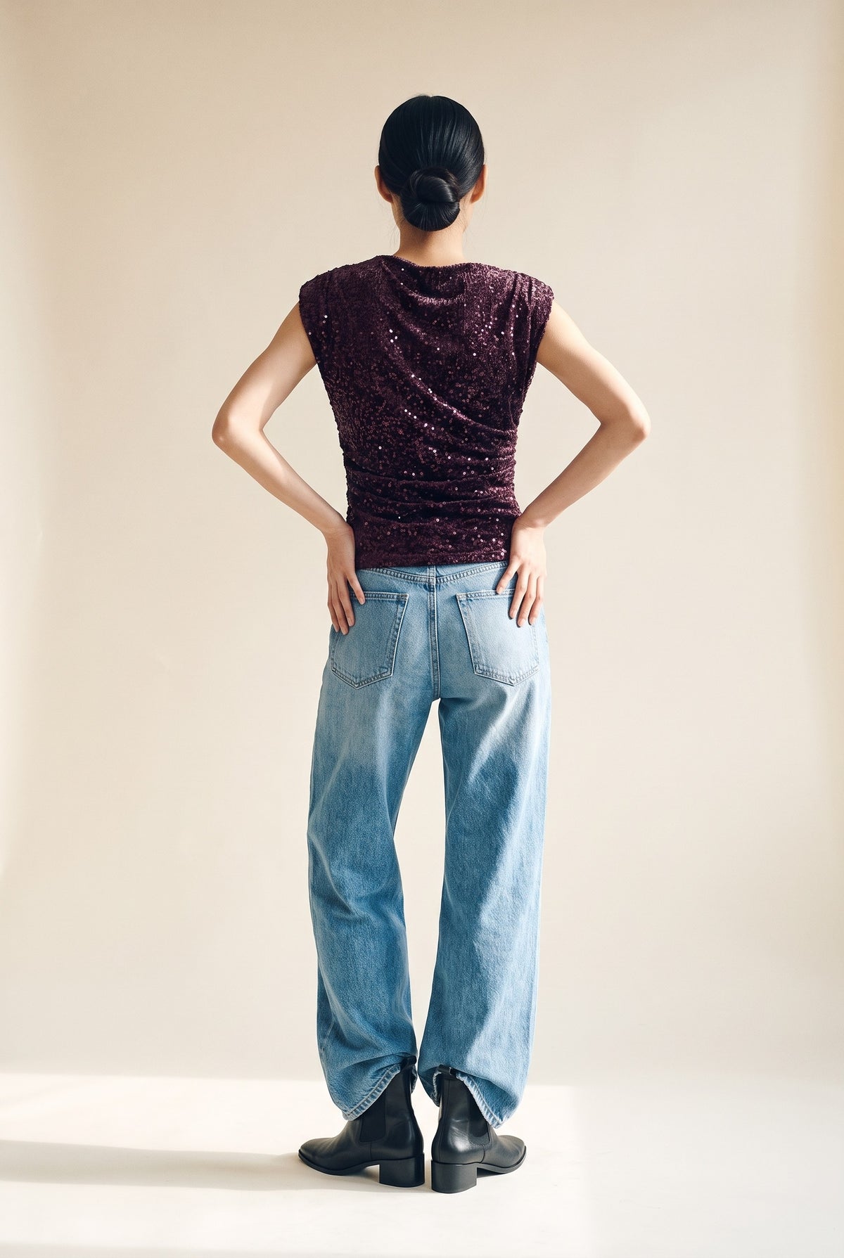 Onlnoxley Sl Sequin Top Wvn — 064944