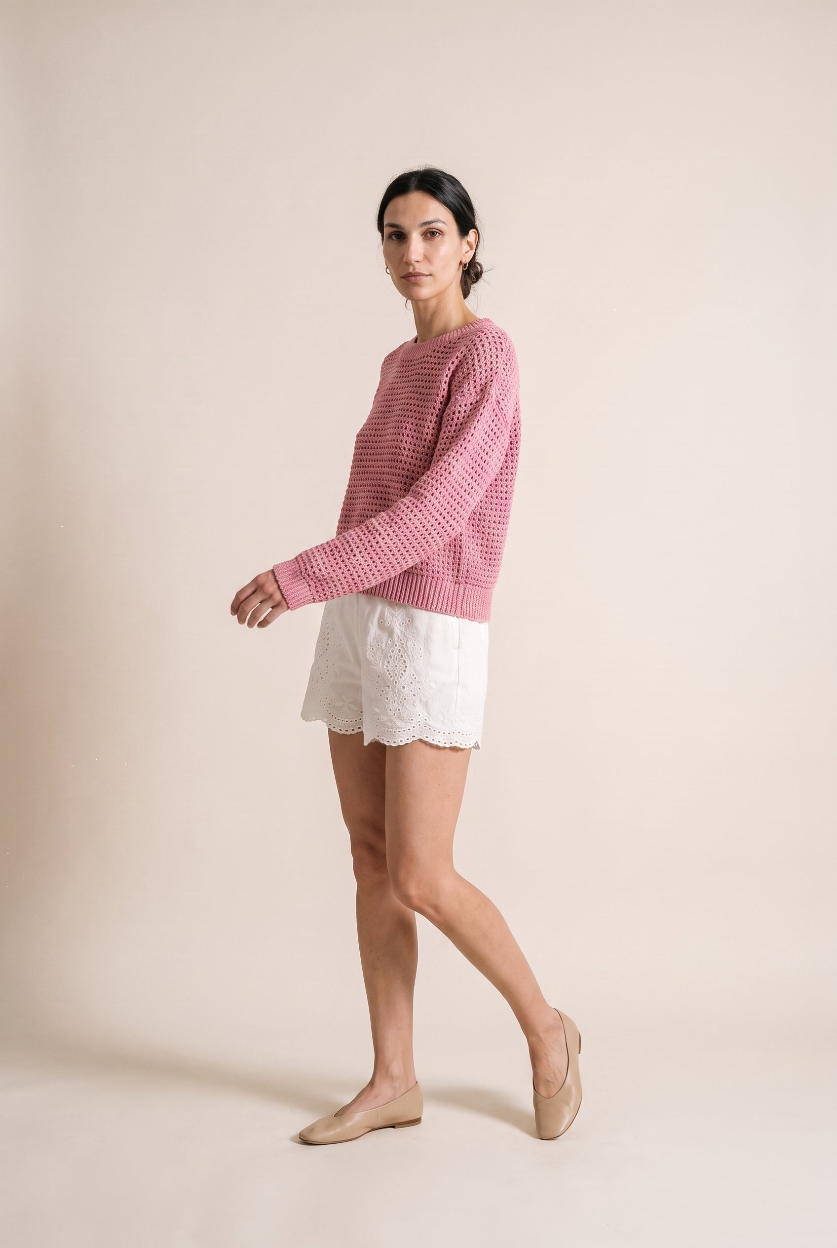 Lily Shorts White