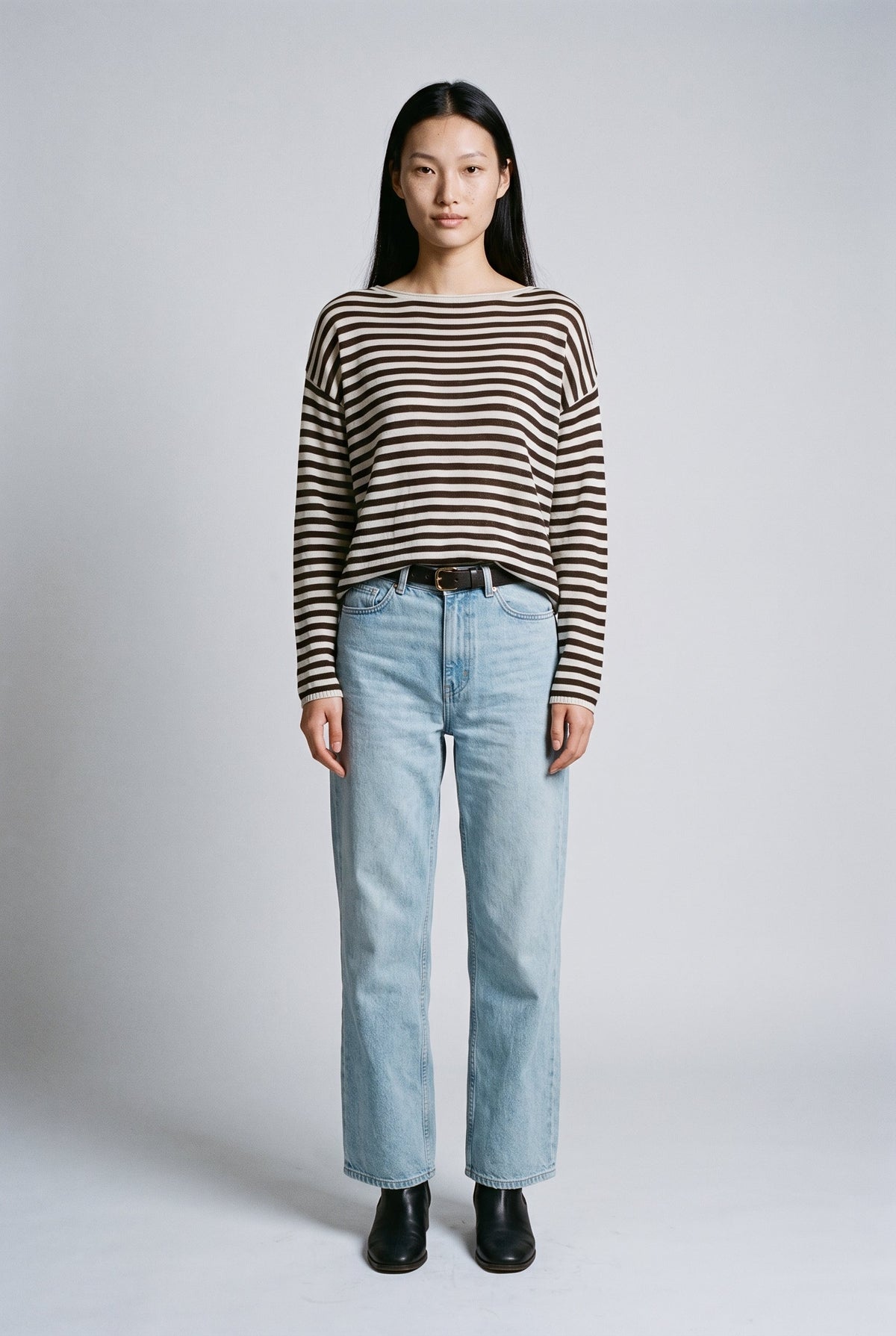 The Longline Tee – Stripes audrey