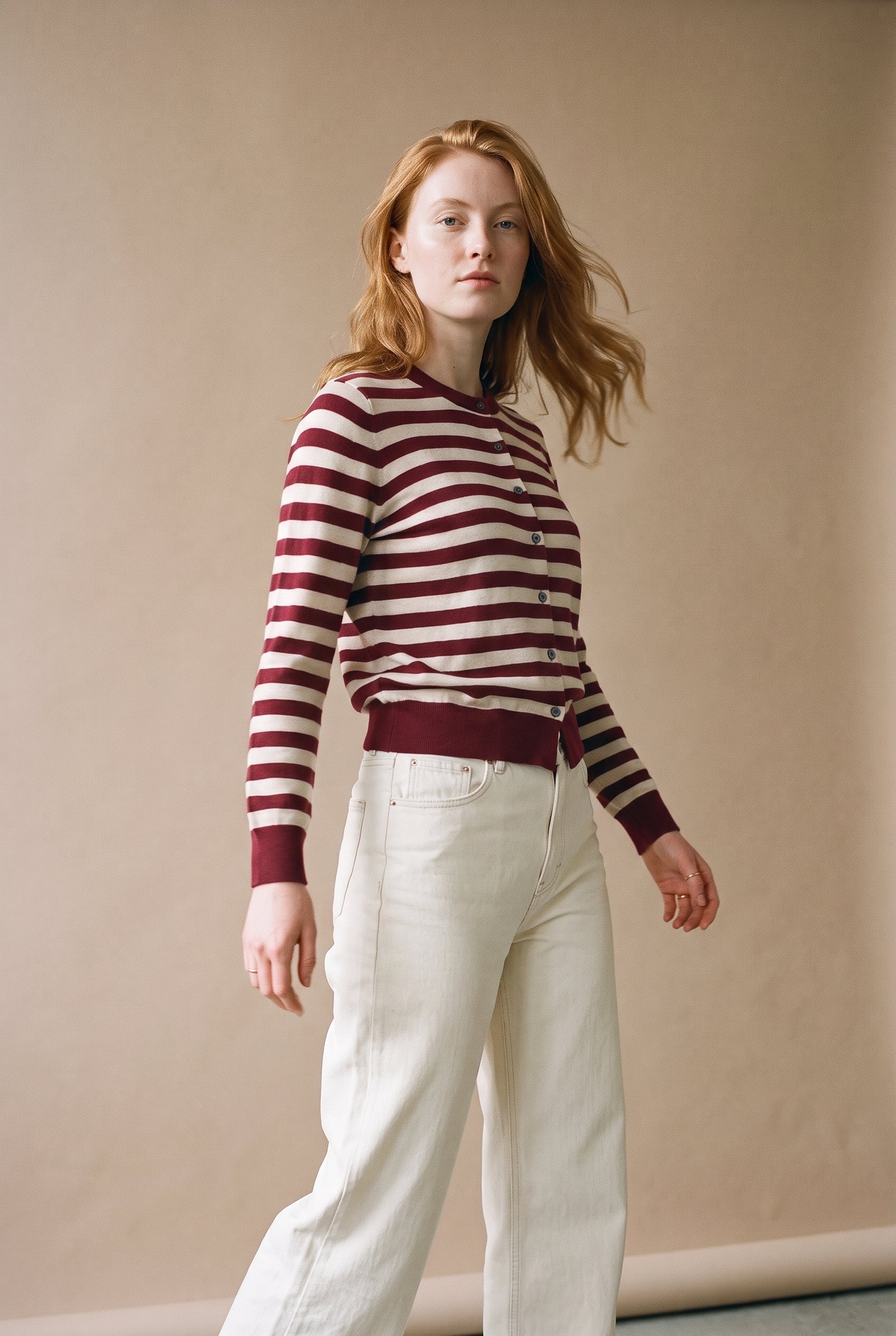 Soft Sweater with Stripes
