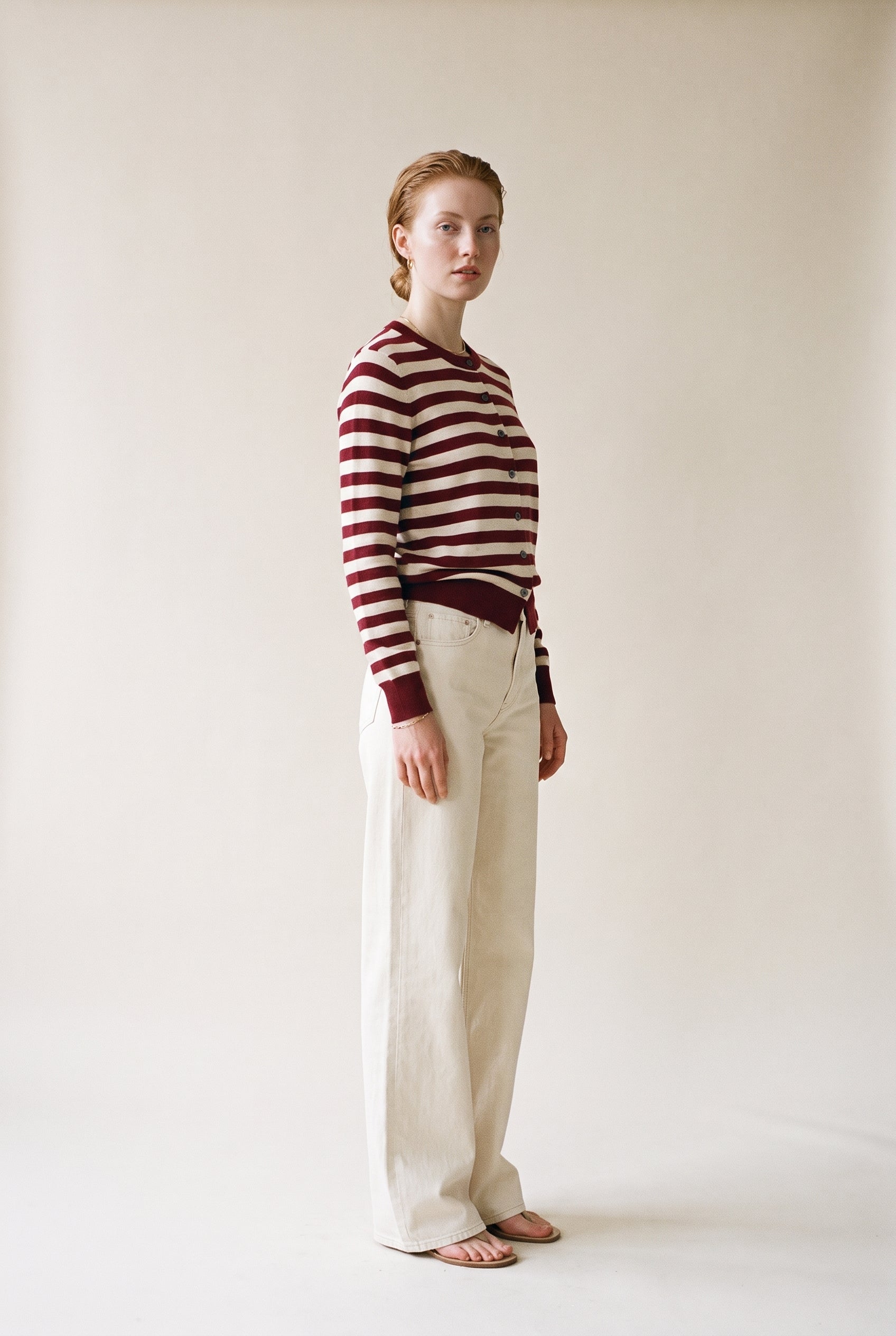 Soft Sweater with Stripes