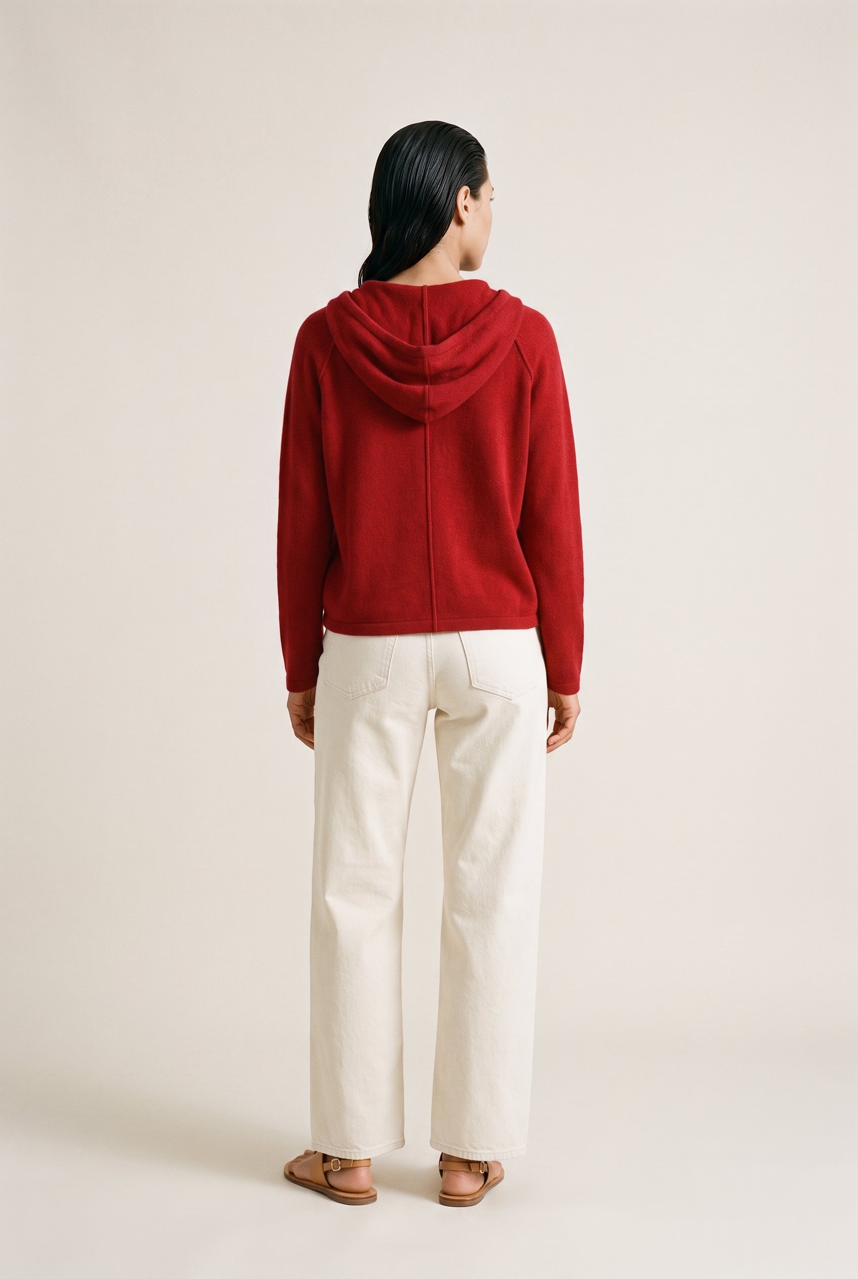 Haidelyn Waffle Zip Up Hoodie