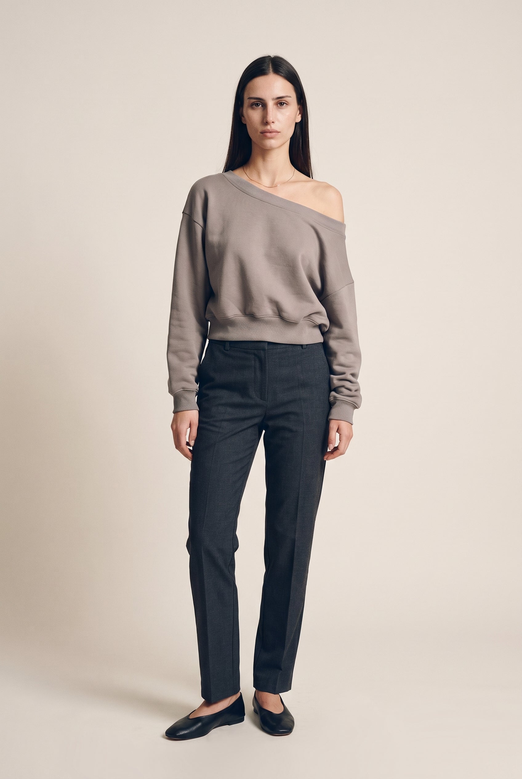 One Shoulder Long Sleeve Sweater