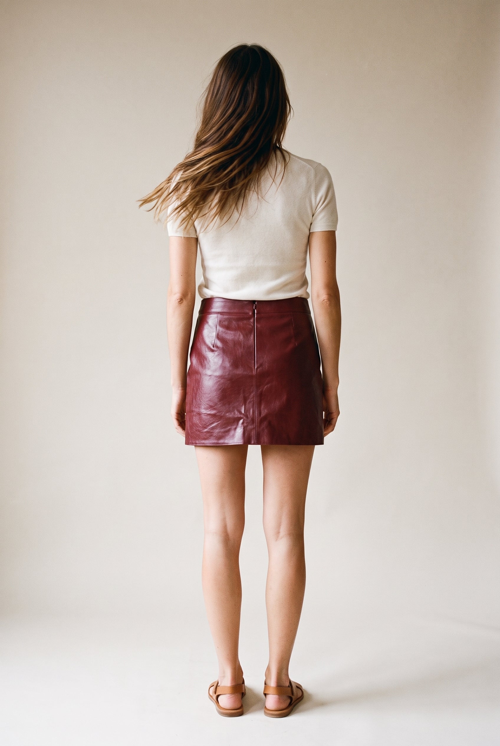 Faux Leather Mini Skirt