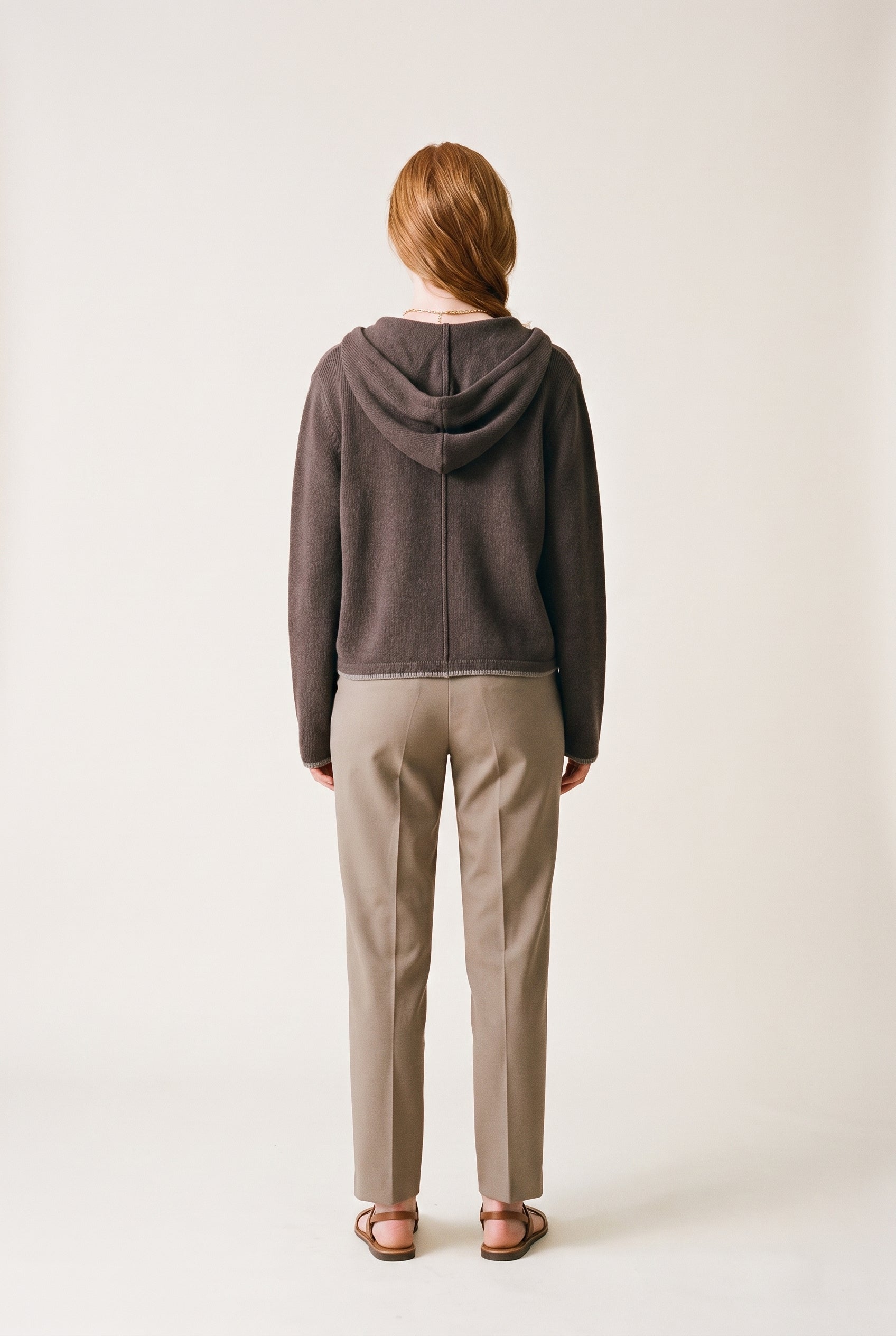Haidelyn Waffle Zip Up Hoodie