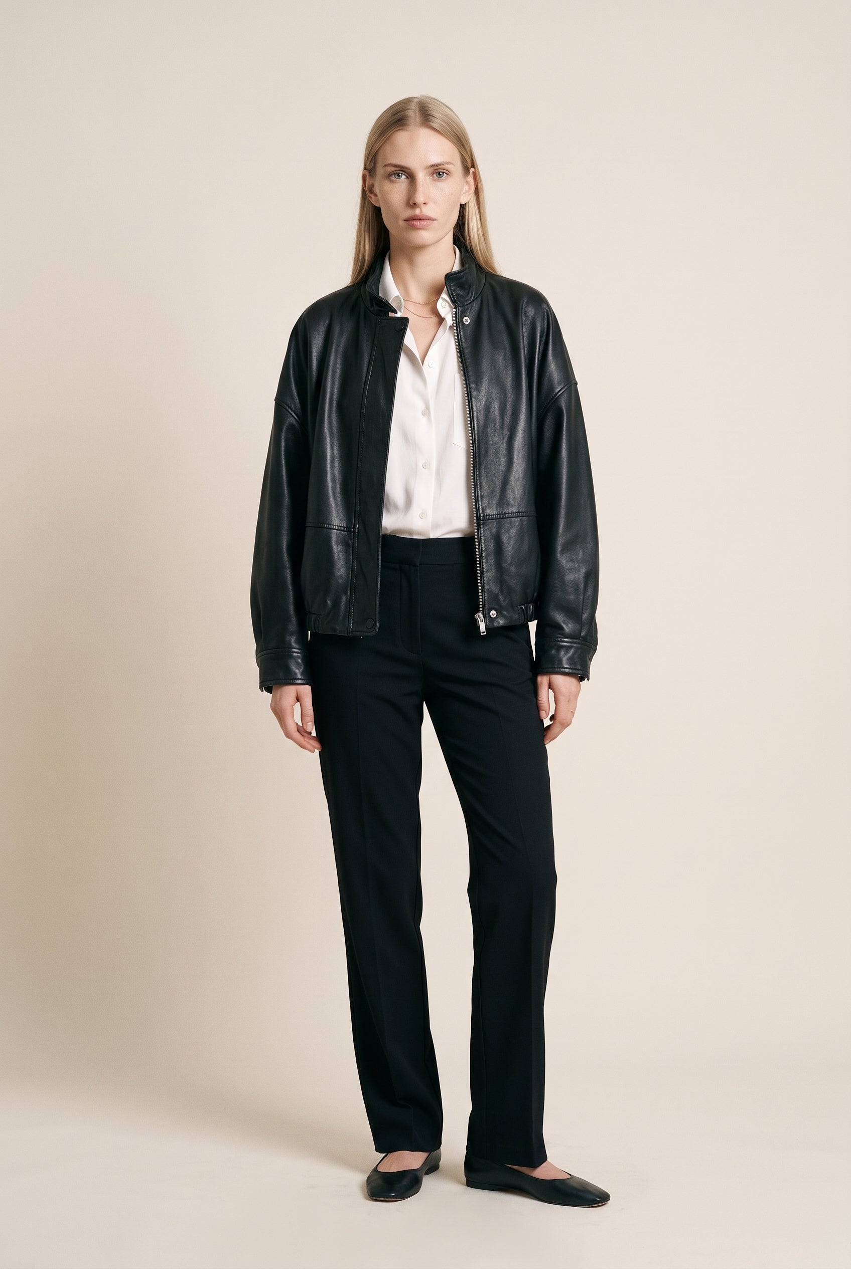 Textured Bomber Jacket