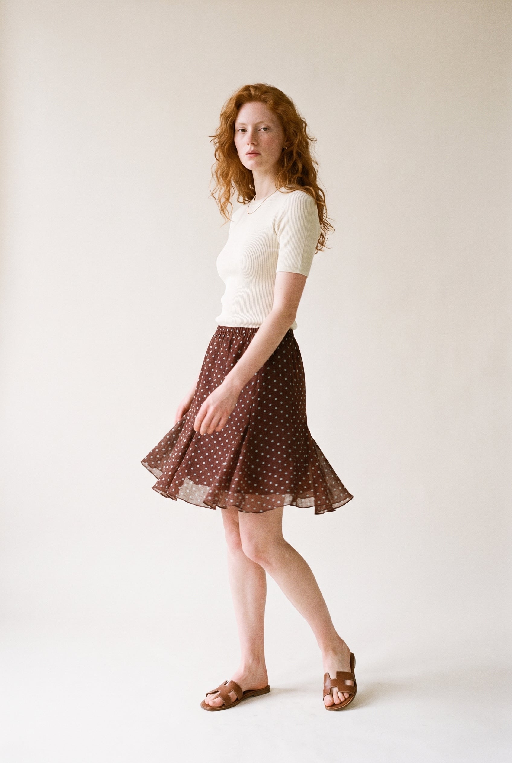 Polka Dot Mini Skirt