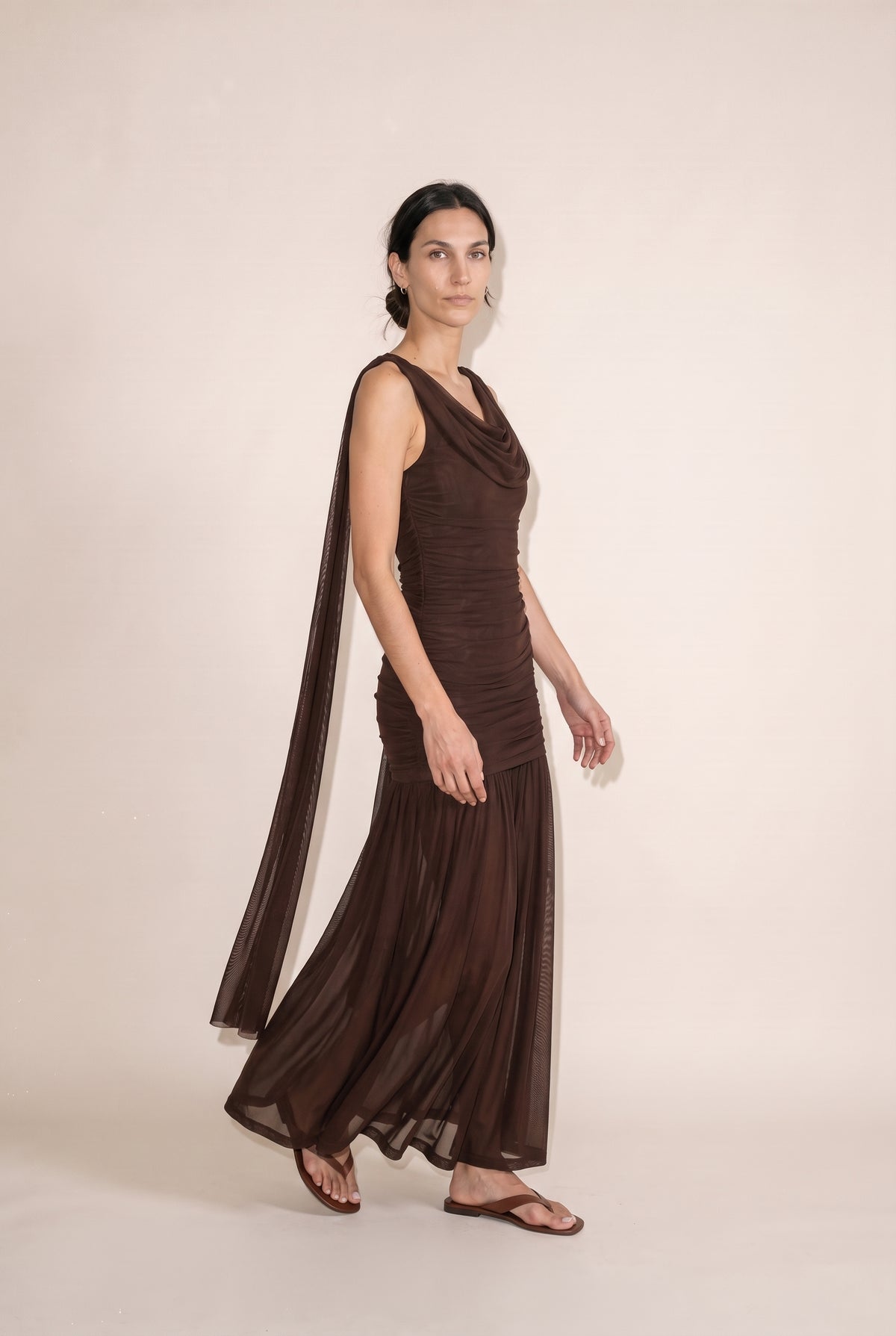 The Celia Dress Chocolate