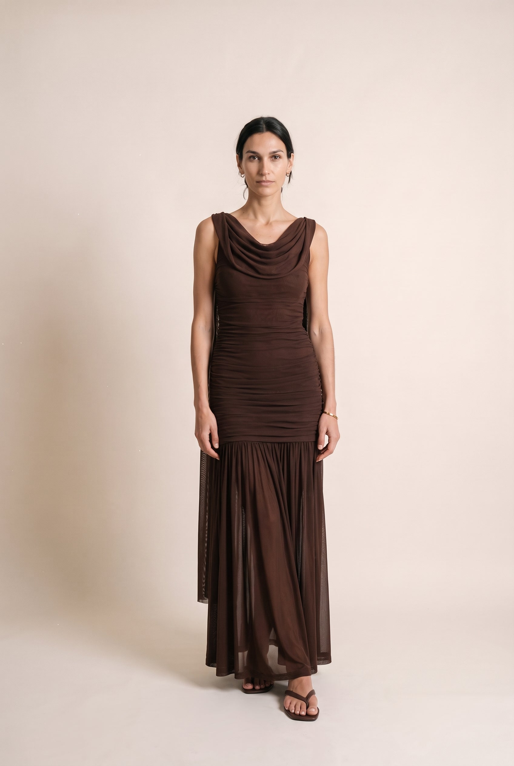 The Celia Dress Chocolate