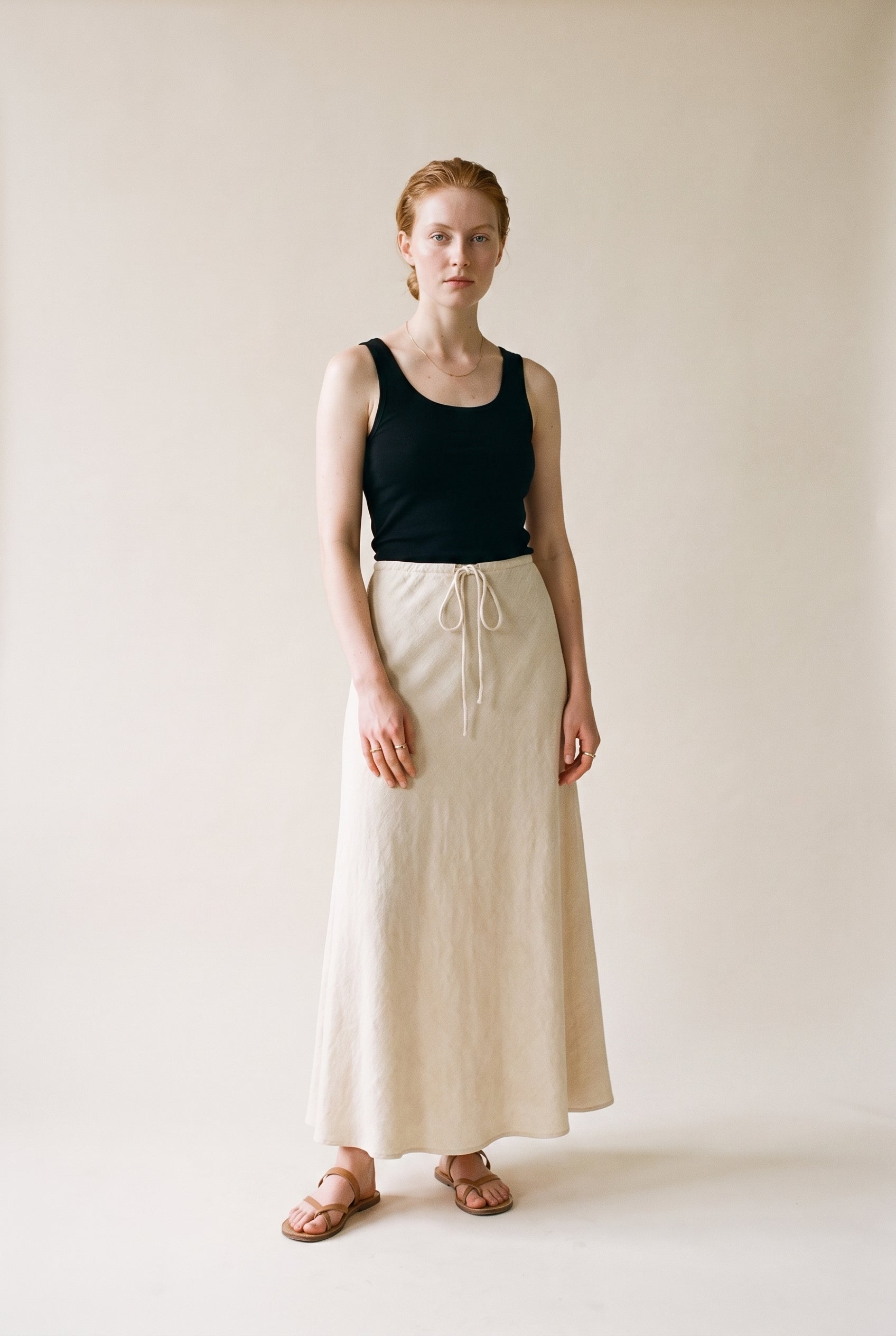 Drawstring Waist Skirt