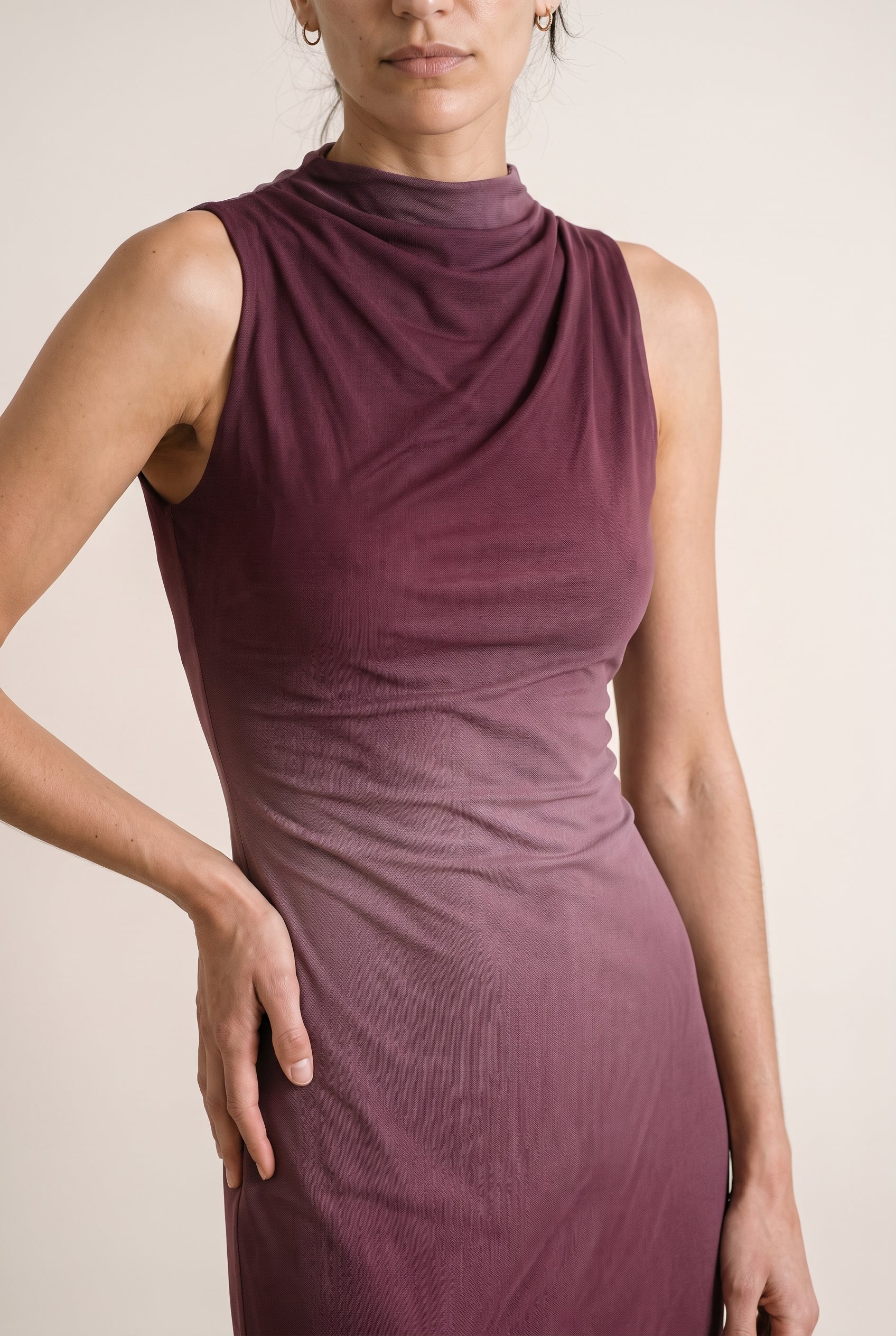 Ombred Sleeveless Long Dress