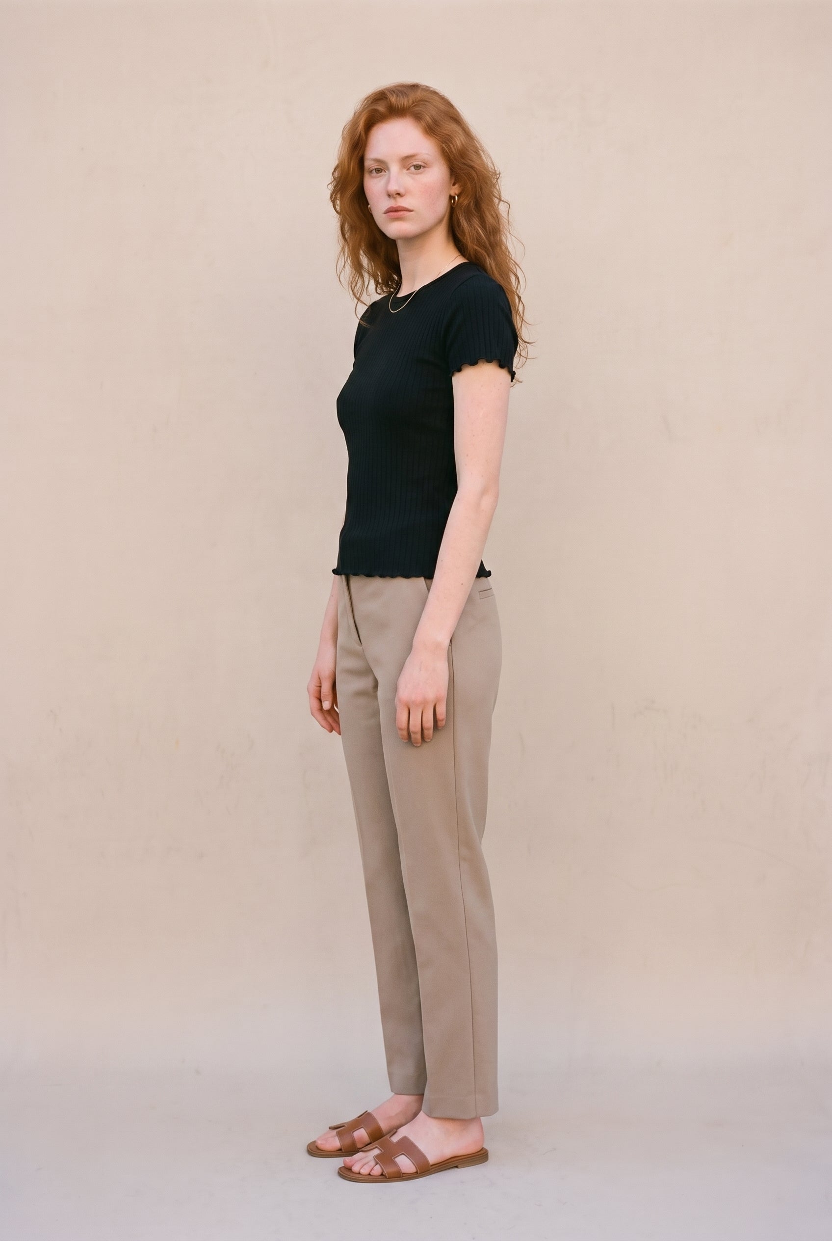 Crinkled Fabric Cap Sleeve Top With Shirring Detail Black