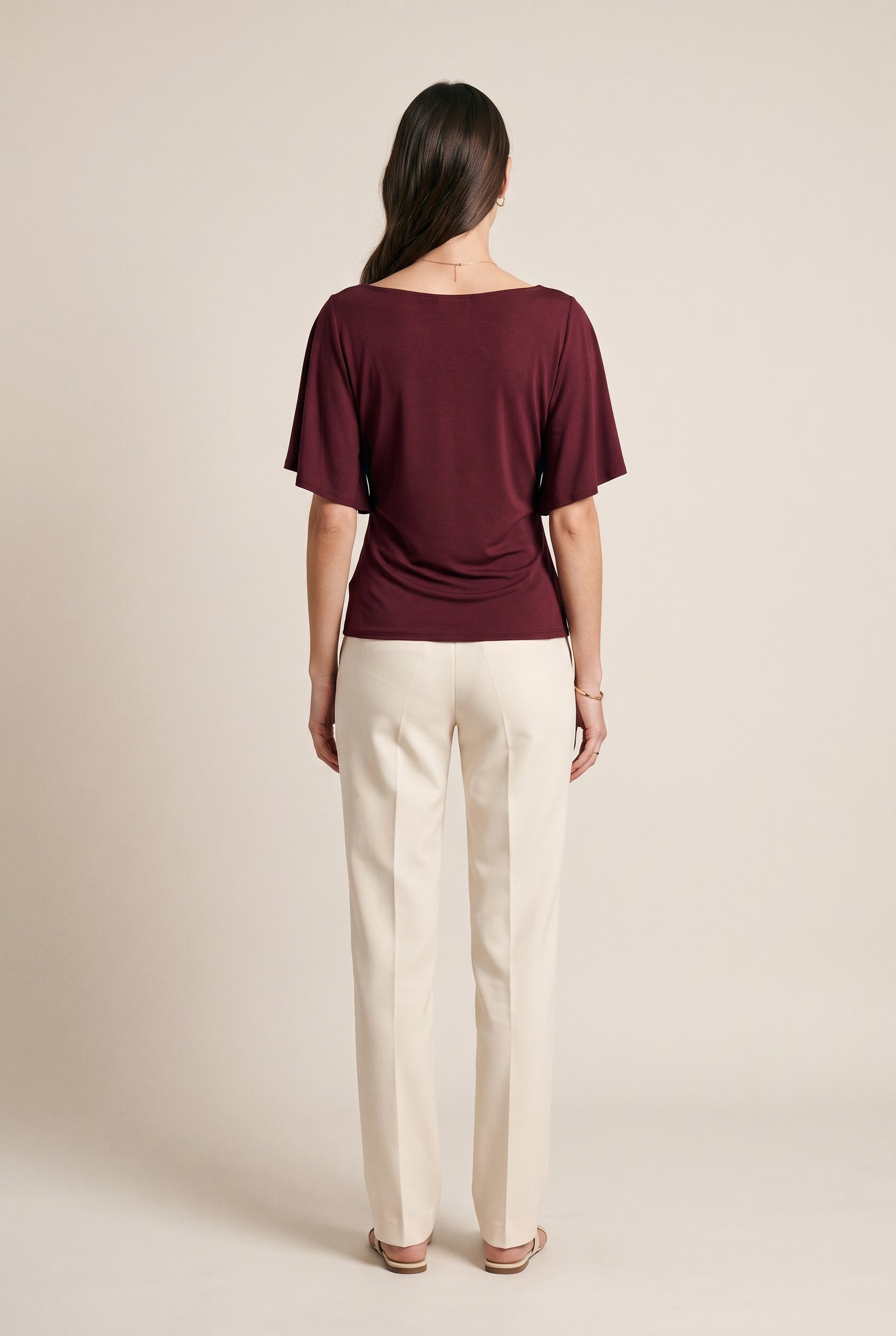 Relaxed Short Sleeve Blouse