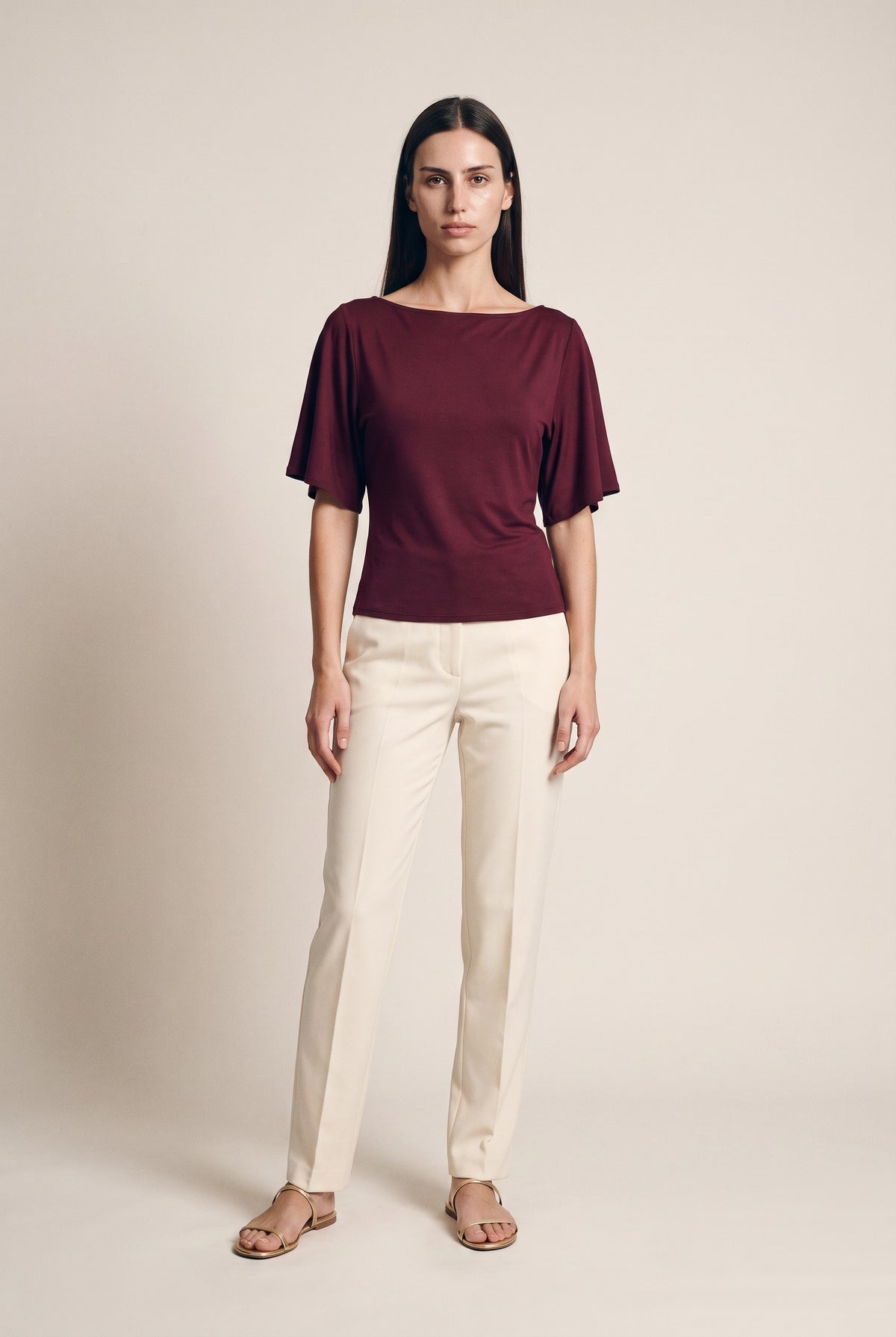 Relaxed Short Sleeve Blouse