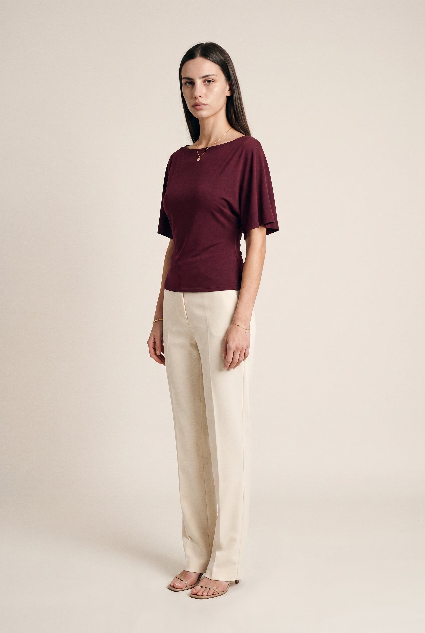 Relaxed Short Sleeve Blouse