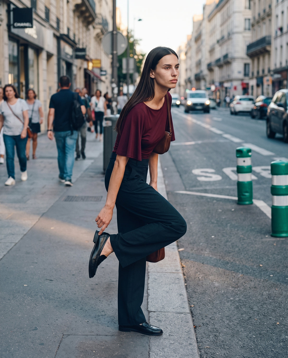 Relaxed Short Sleeve Blouse