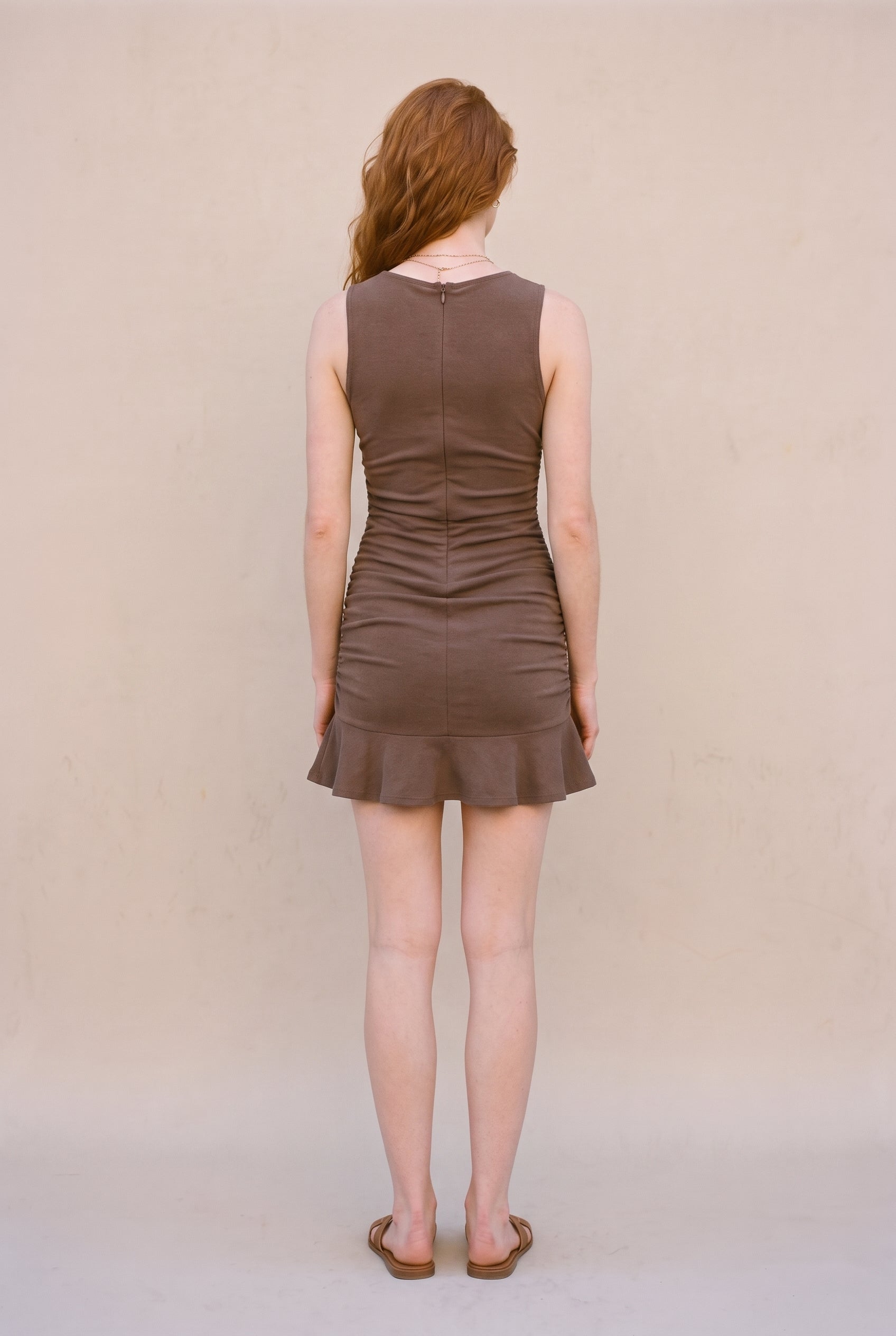 The Shelly Dress Brown