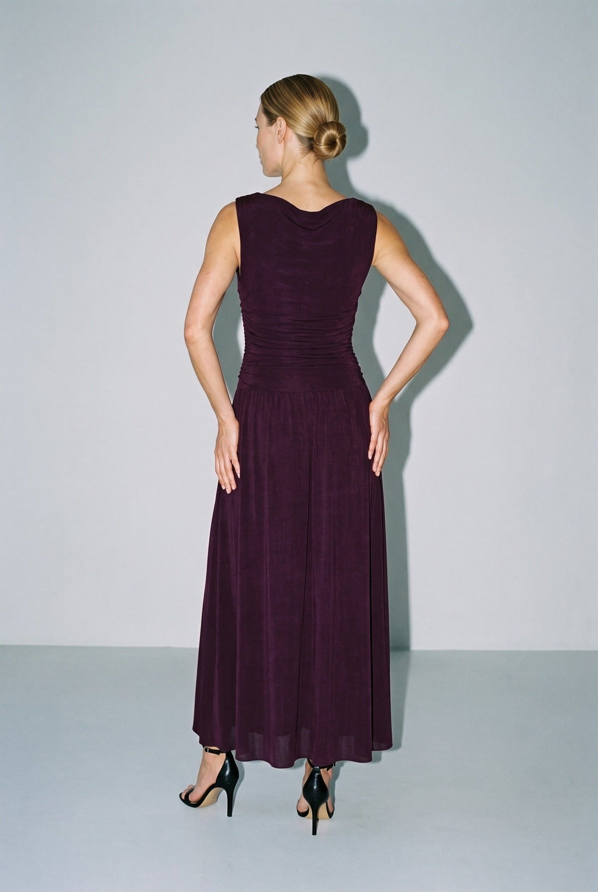 The Annabelle Dress Plum Mod Ref