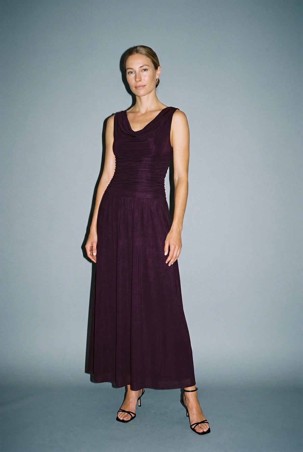 The Annabelle Dress Plum Mod Ref