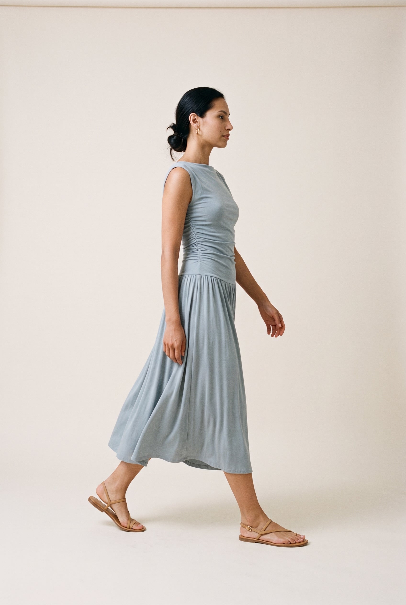The Madilyn Dress Slate Blue