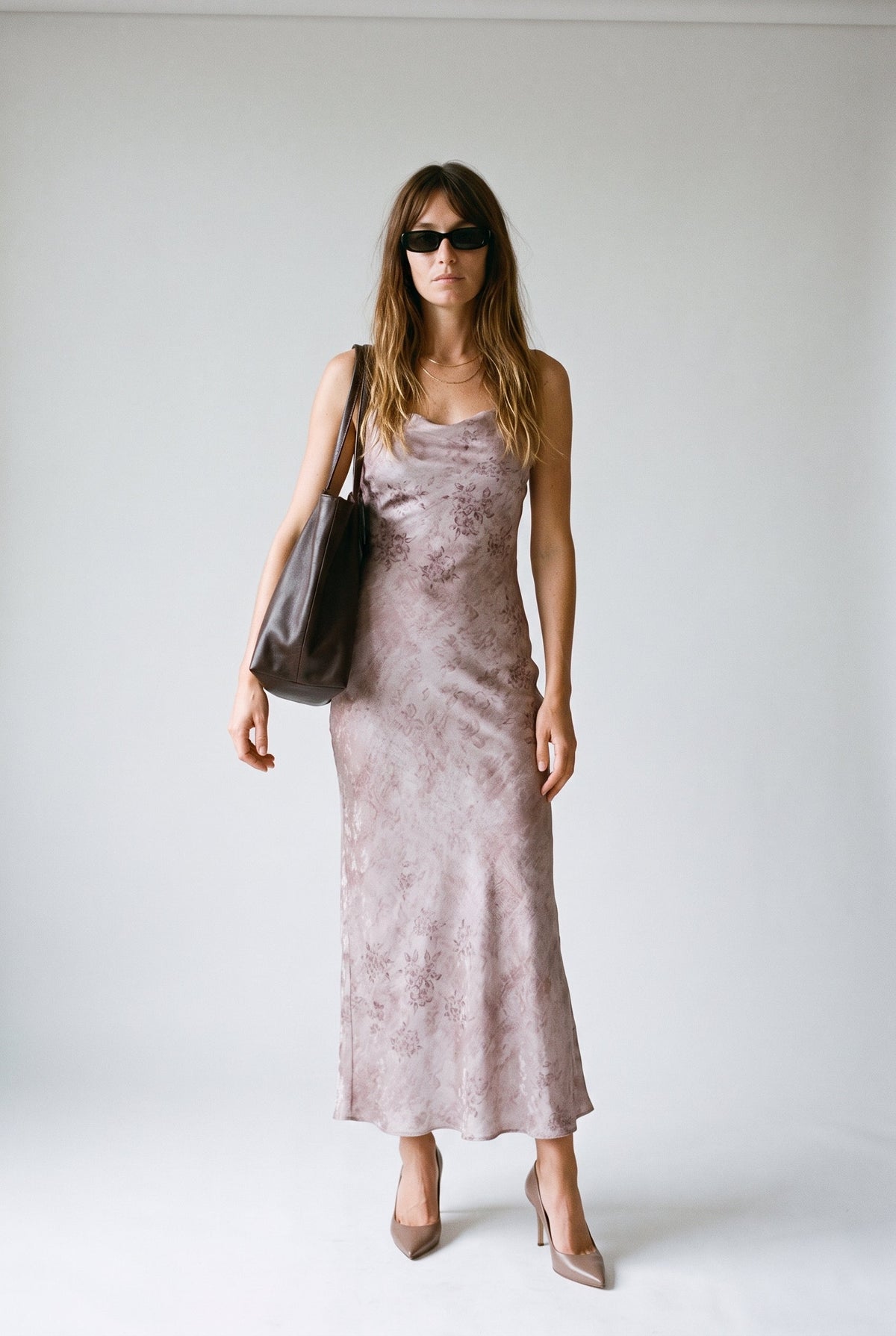 Jacquard Satin Midi Dress 29 28