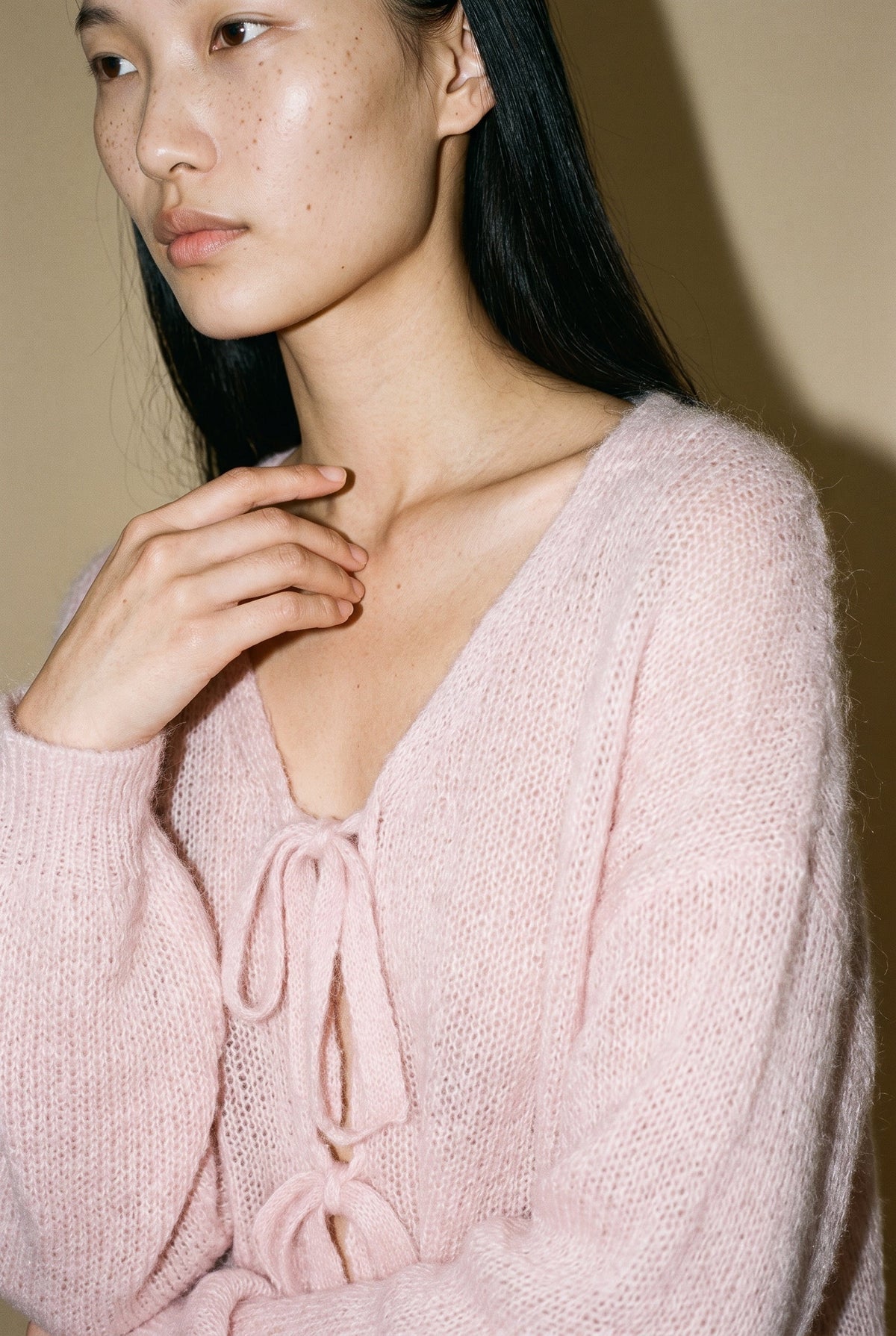 Wool Mohair Blend Soft Knit Cardigan 29 28