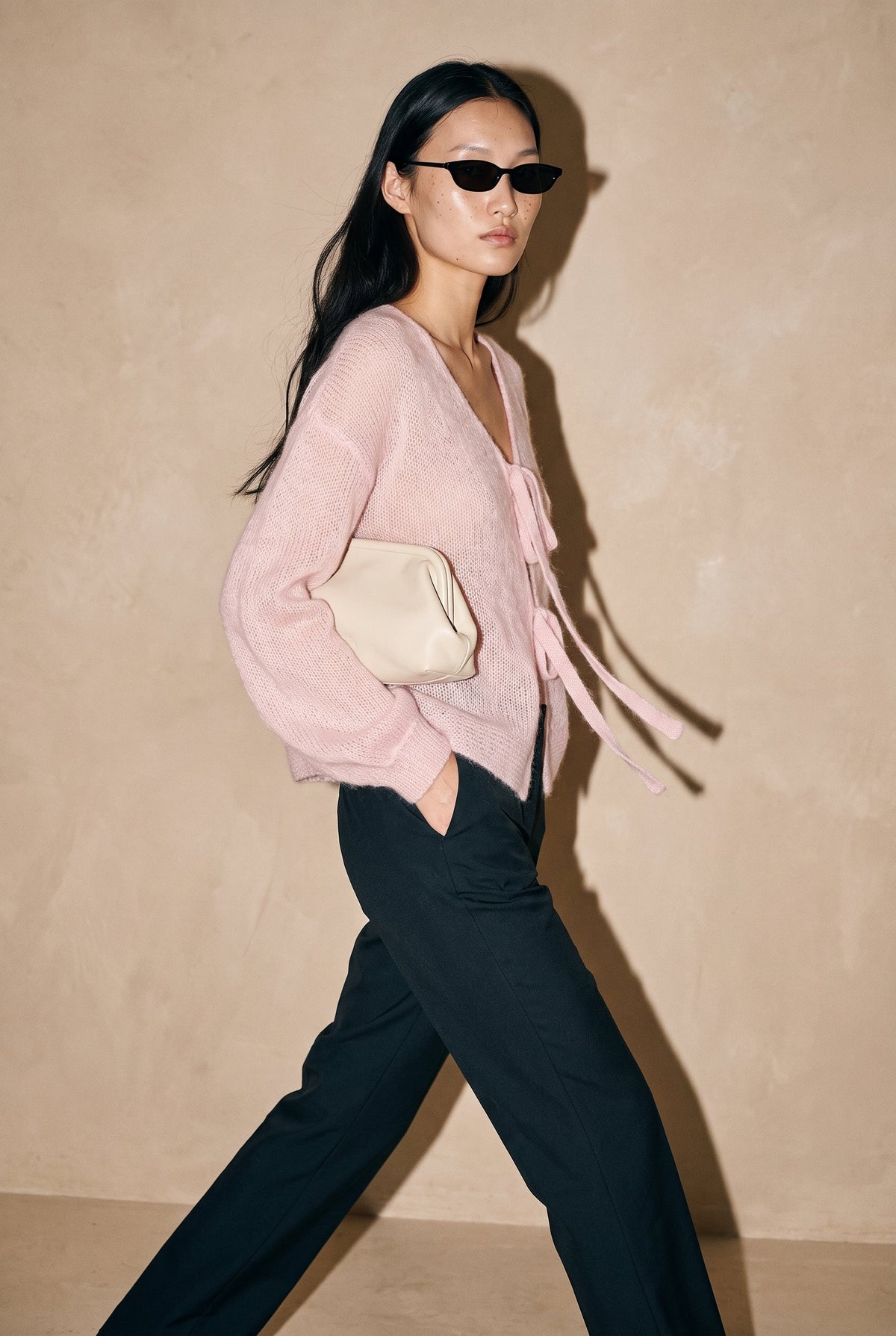Wool Mohair Blend Soft Knit Cardigan 29 28