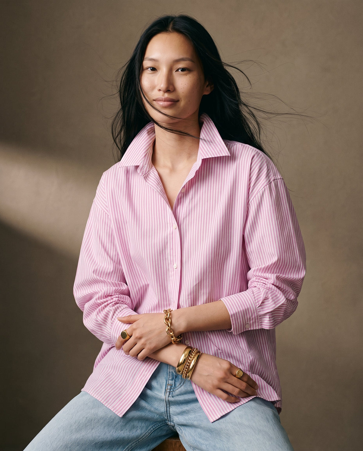 Isla Polished Button-Up Blouse 29 28