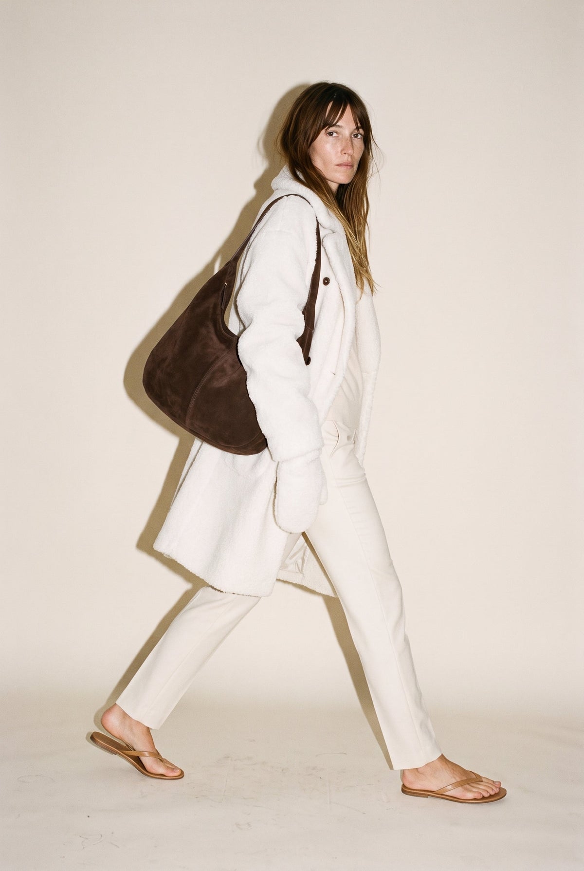 Extra Plush Sherpa Coat With Mittens Slow High