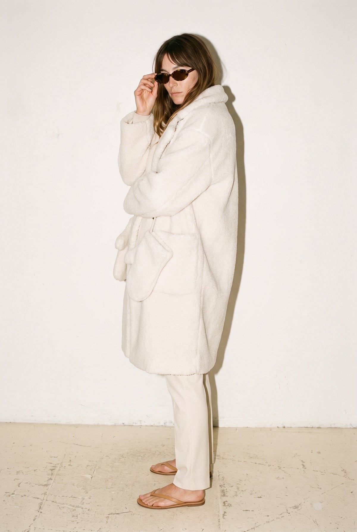 Extra Plush Sherpa Coat With Mittens Slow High