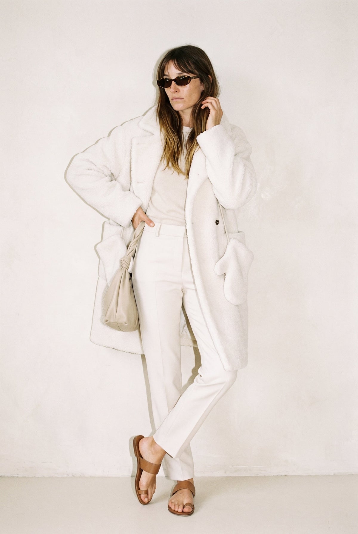 Extra Plush Sherpa Coat With Mittens Slow High