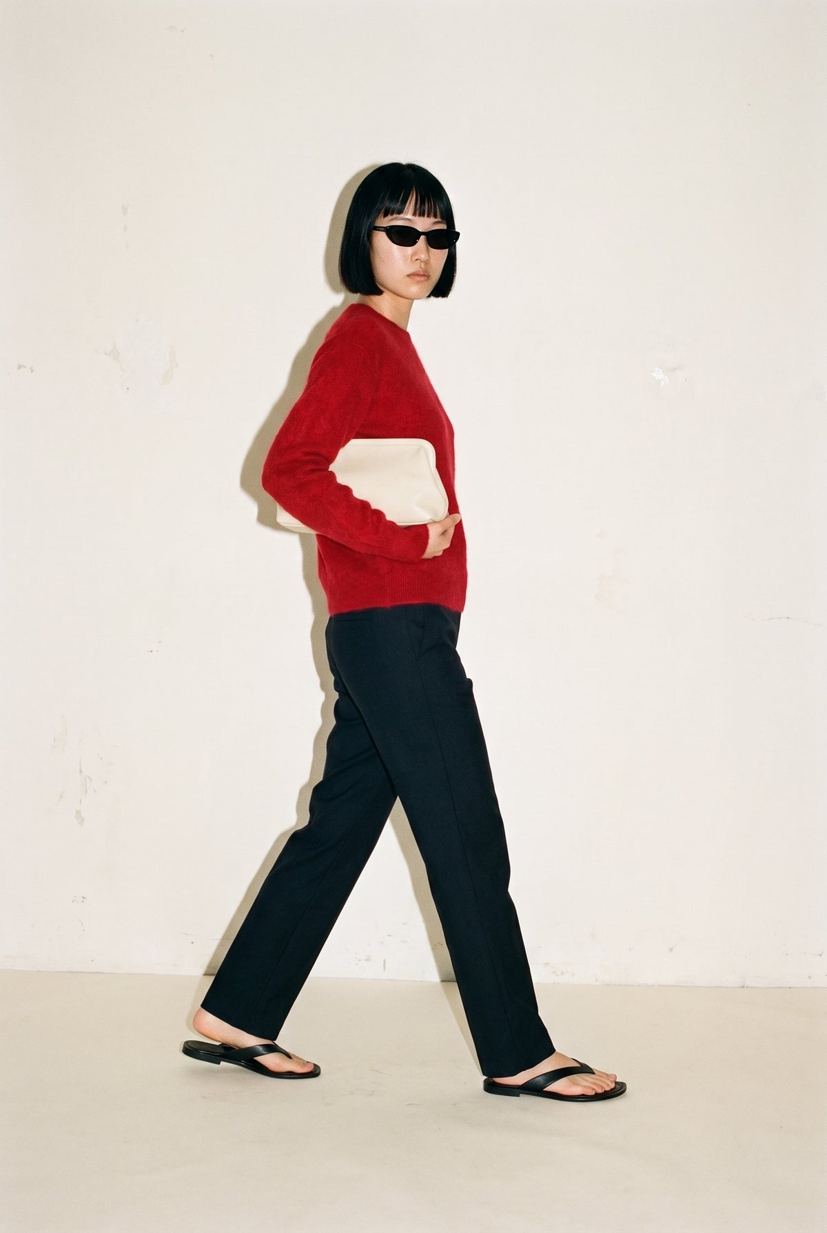 Cashmere Mulberry Silk and Wool Blend Elevated Crewneck Sweater Slow High
