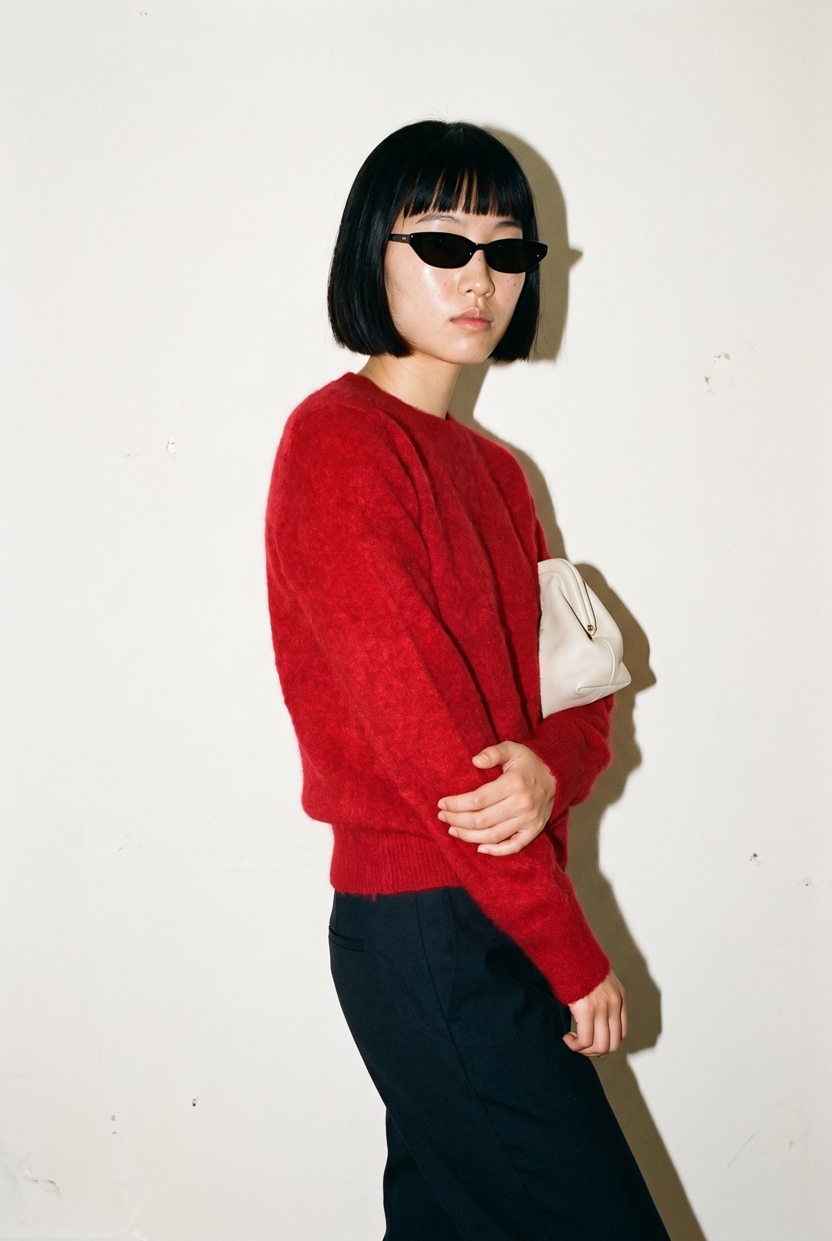 Cashmere Mulberry Silk and Wool Blend Elevated Crewneck Sweater Slow High