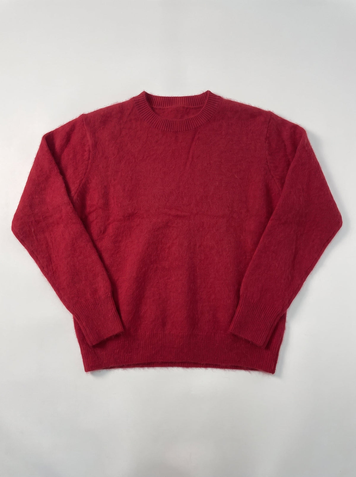 Cashmere Mulberry Silk and Wool Blend Elevated Crewneck Sweater Slow High