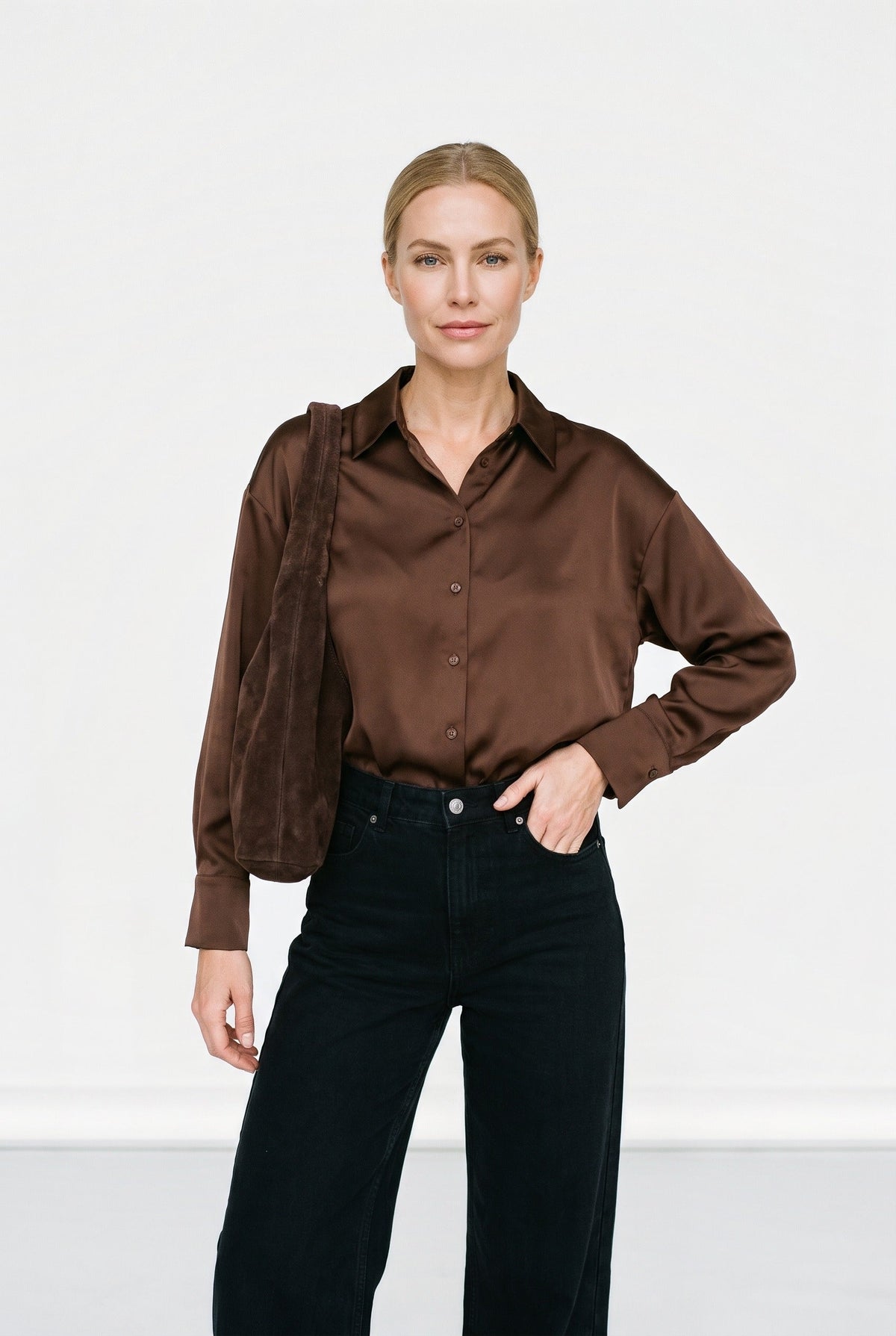 Mila Satin Blouse 12 Rue Collette