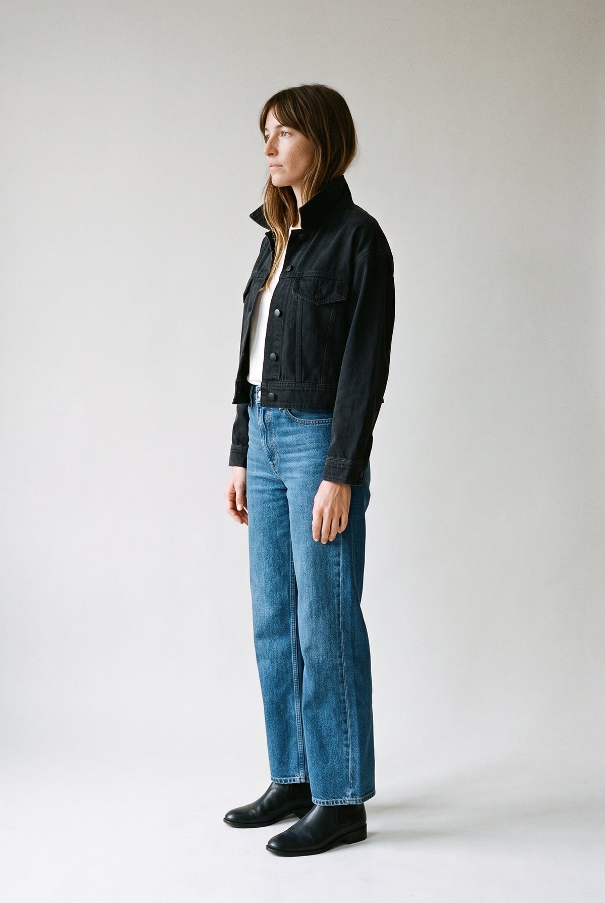 Asymmetrical Denim Jacket COCA