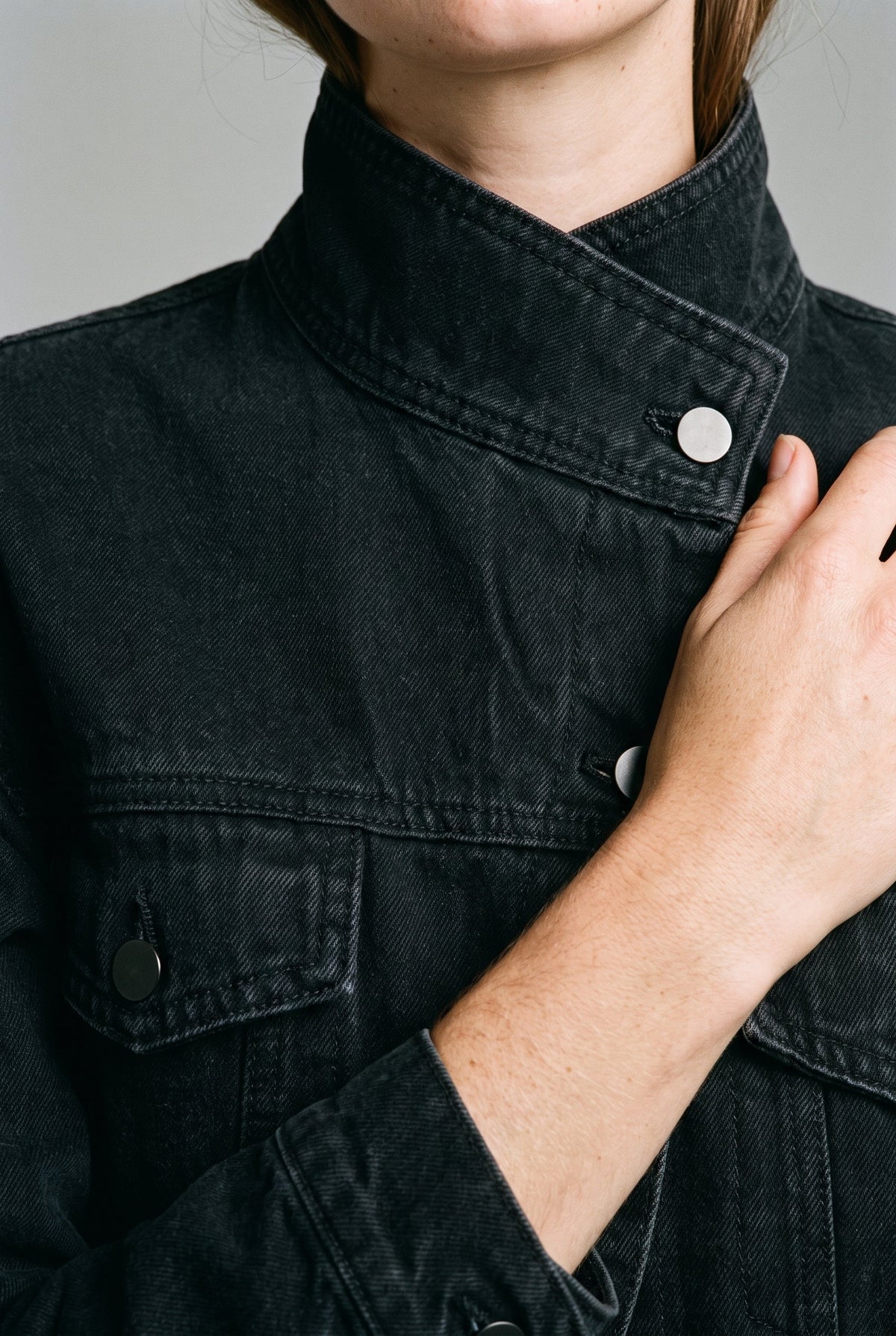 Asymmetrical Denim Jacket COCA