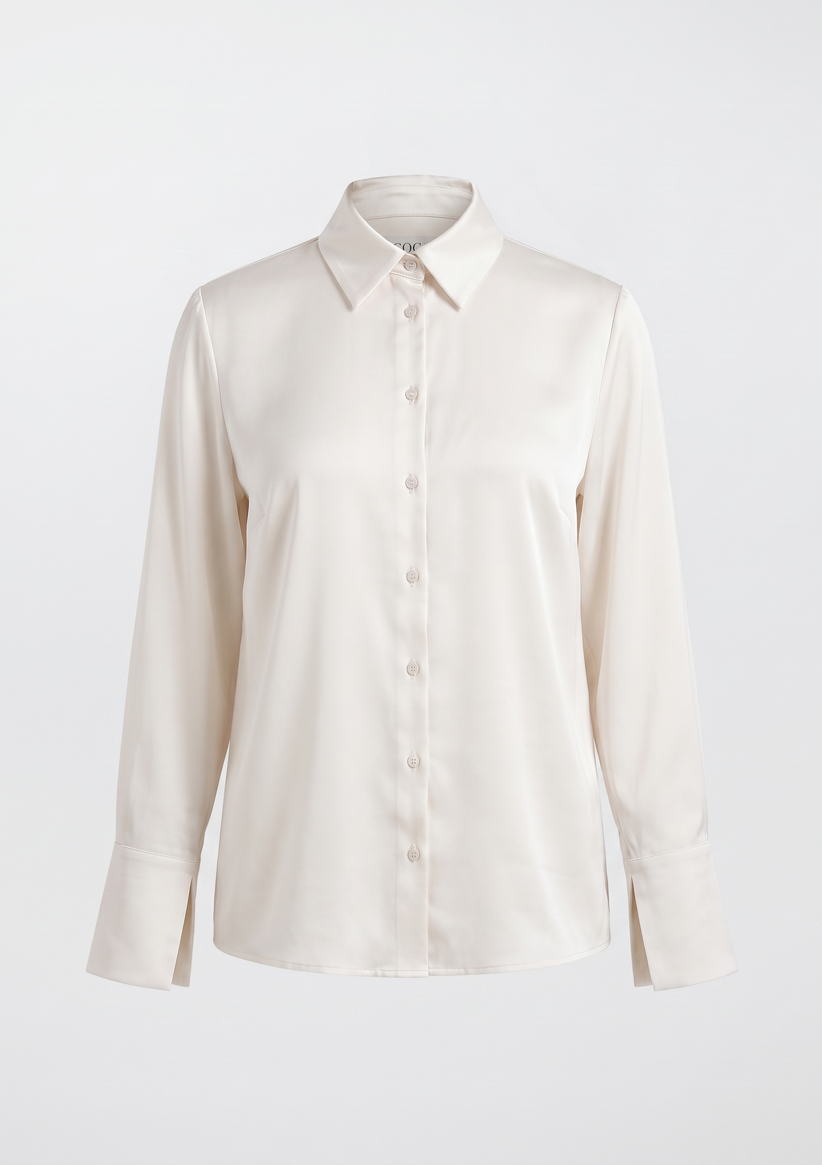 Isla Polished Button-Up Blouse COCA